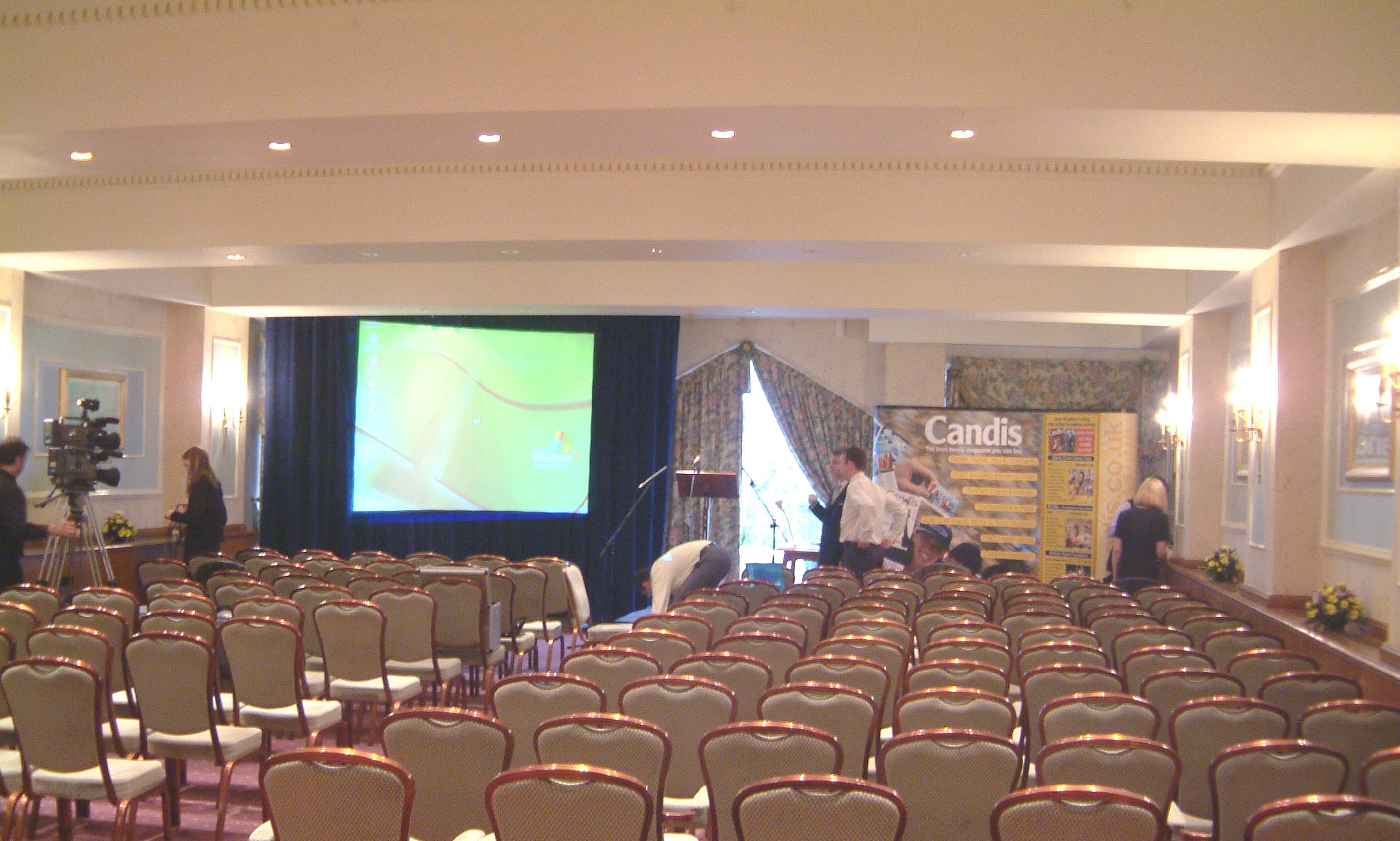 Pulford Suite at Thornton Hall, staged for a corporate conference with ample seating.