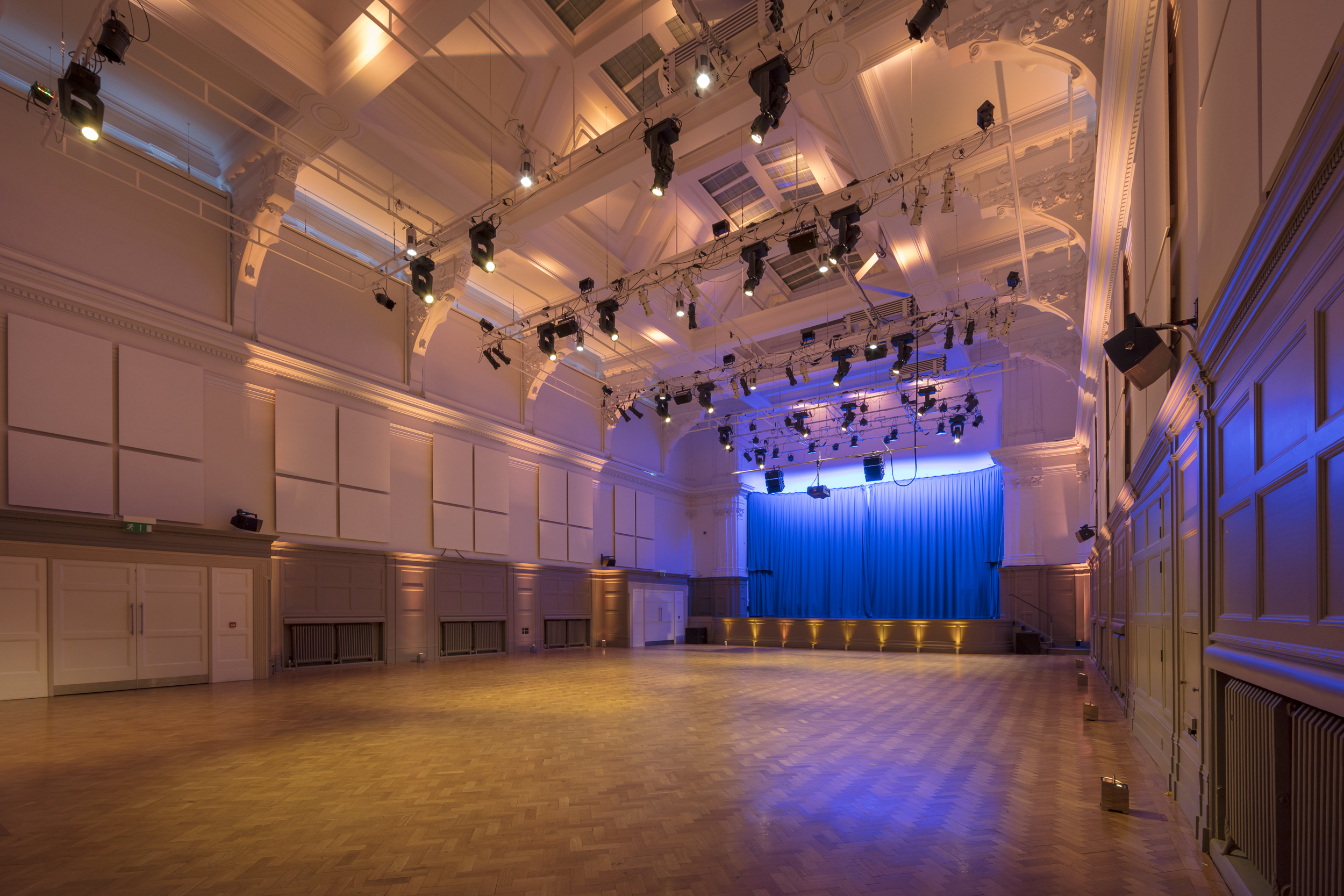 Great Hall at Bishopsgate Institute, spacious venue for conferences and galas.