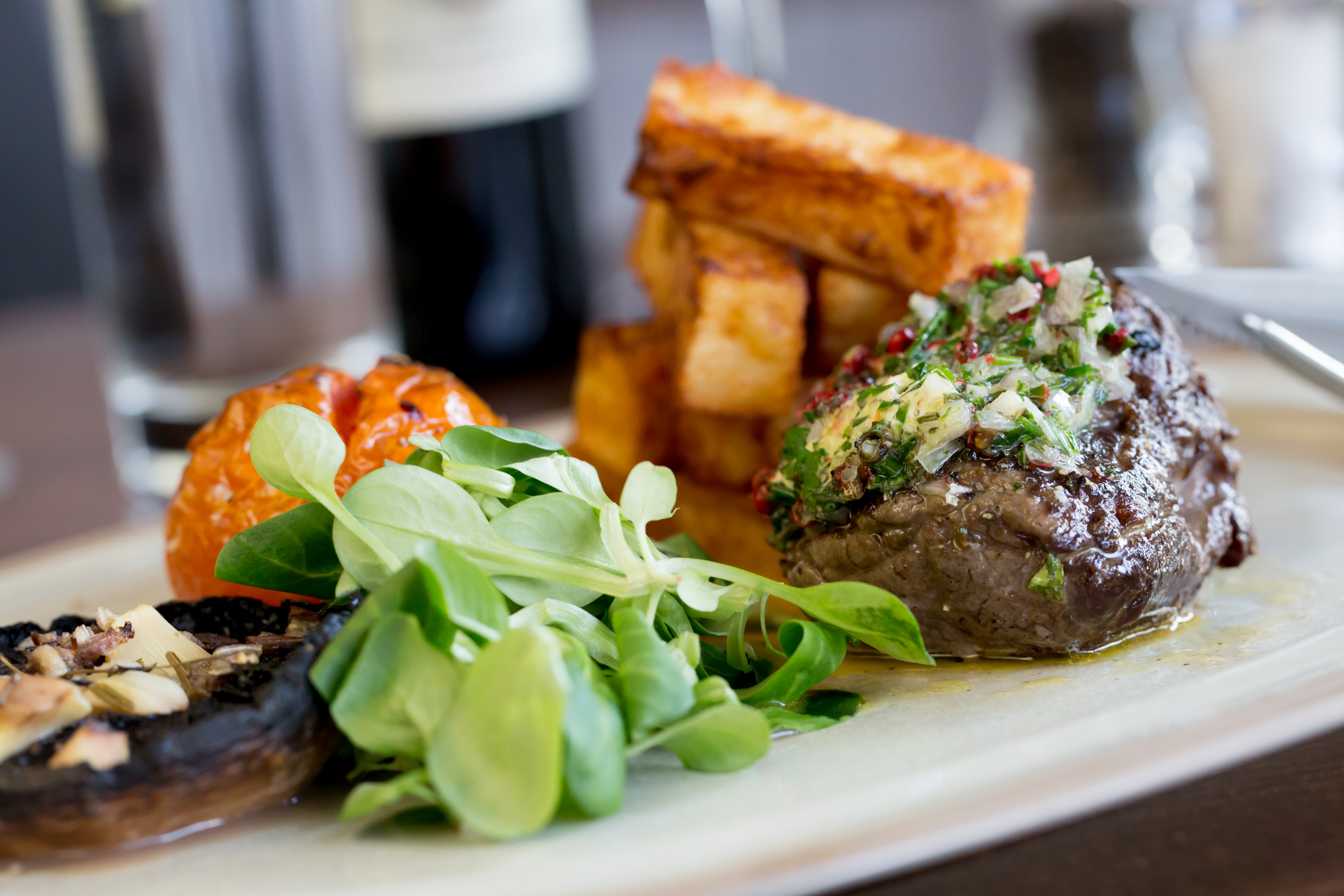 Gourmet meal at Exchange Restaurant, Hilton Liverpool for upscale events and corporate functions.