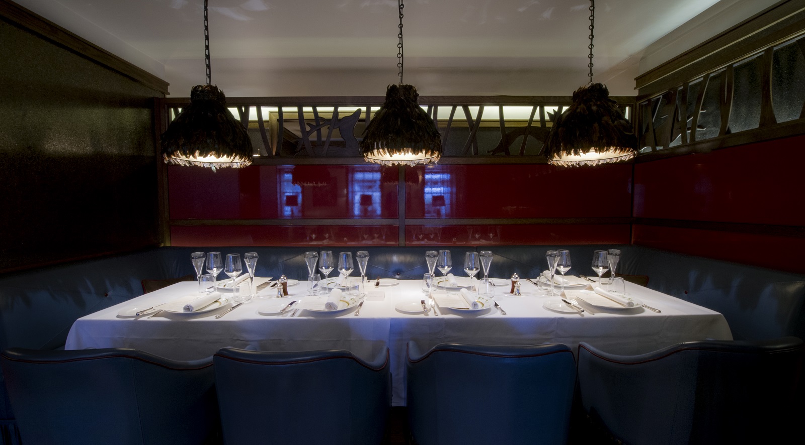 Elegant dining table in The Poet's Corner, ideal for corporate events and gatherings.