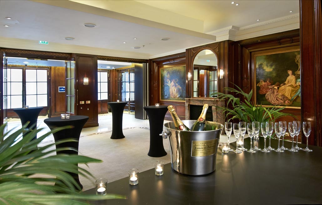 Executive Boardroom at The Waldorf Hilton, elegant decor for upscale networking events.