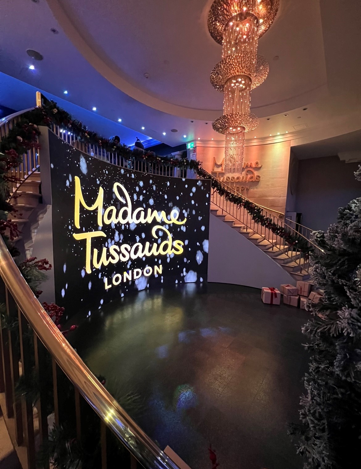 World Stage at Madame Tussauds London, elegant staircase for upscale events.