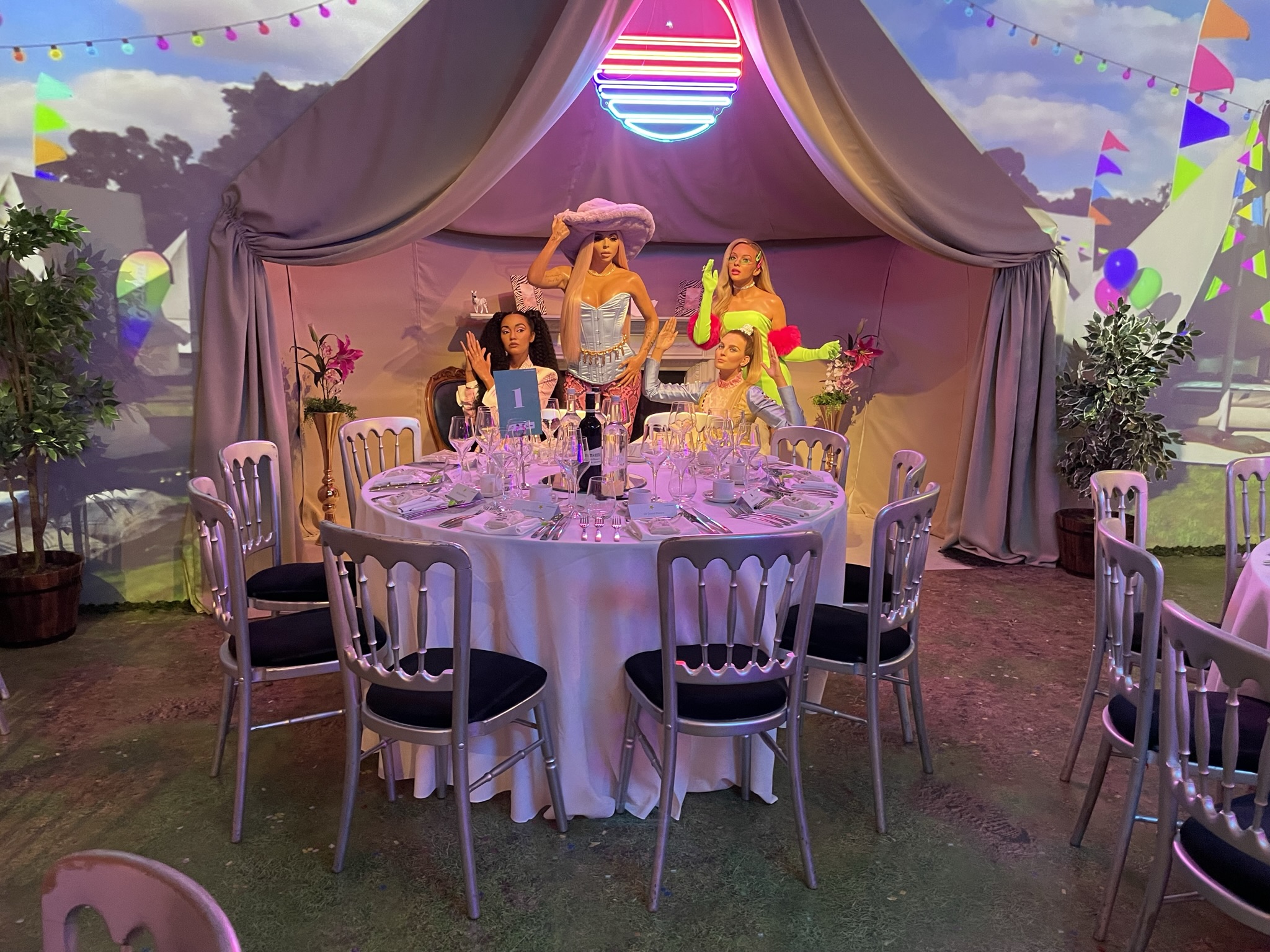 World Stage at Madame Tussauds with elegant seating for vibrant social events.