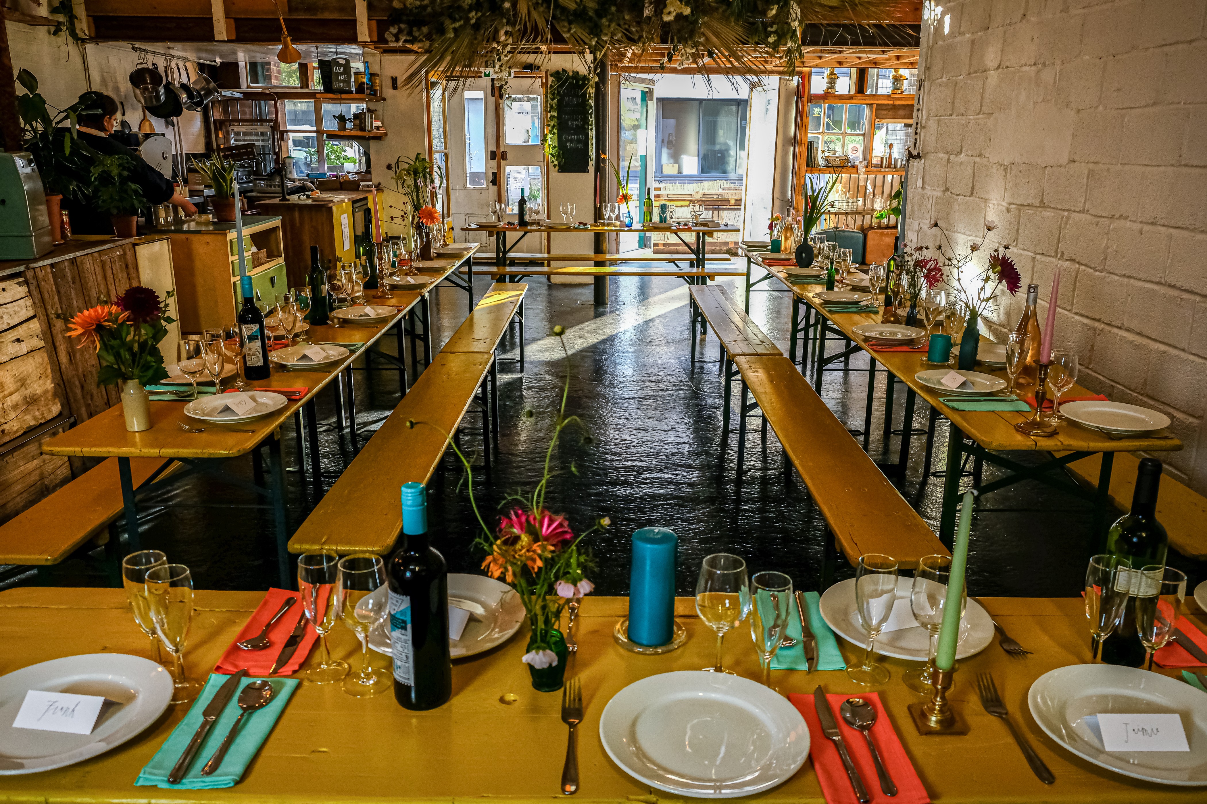 Homerton Venue dining space with elegant decor for intimate events and celebrations.