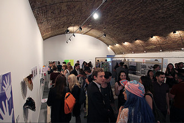 Vibrant Hoxton Arches event space with arched ceiling, ideal for networking and exhibitions.