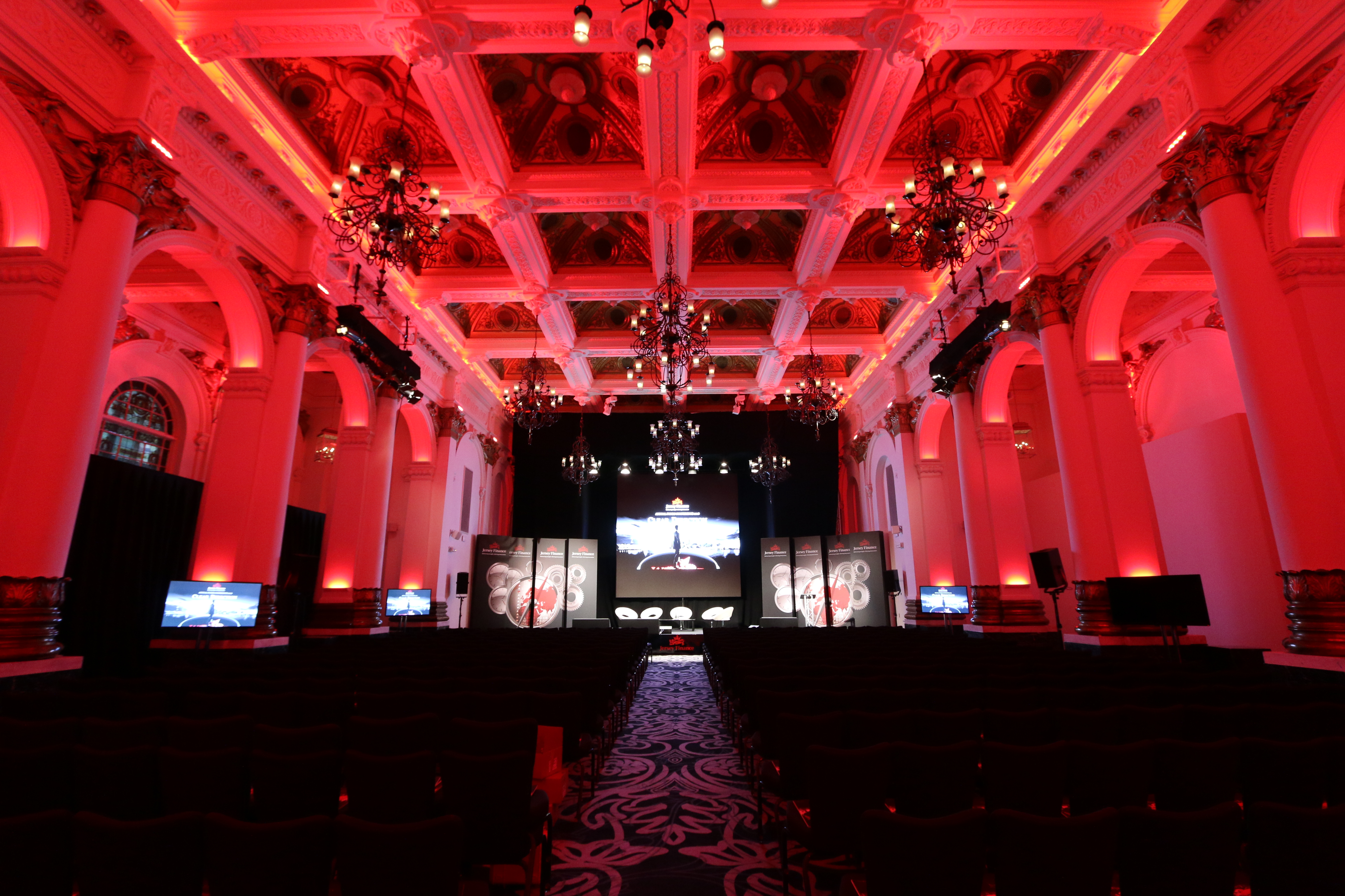 Elegant Ballroom at 8 Northumberland Avenue, ideal for gala events and meetings.