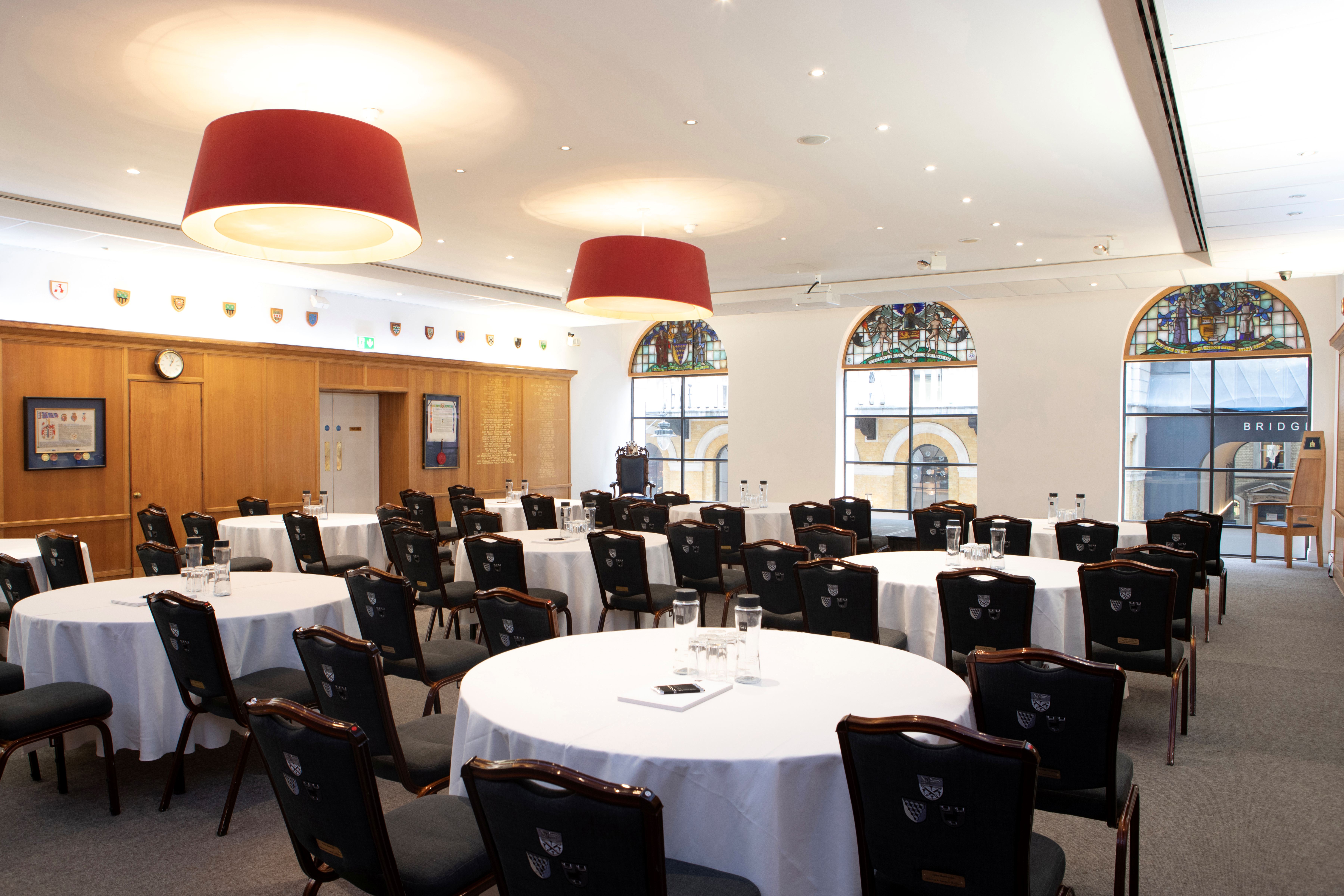 Court Room and Library in Glaziers Hall, elegant meeting space for corporate events.