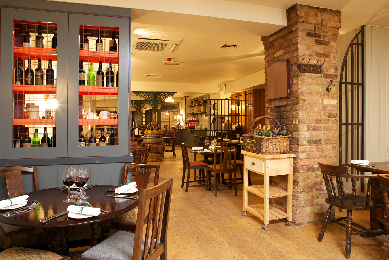 Cozy dining area at Bangers Bar and Grill, perfect for intimate gatherings and events.