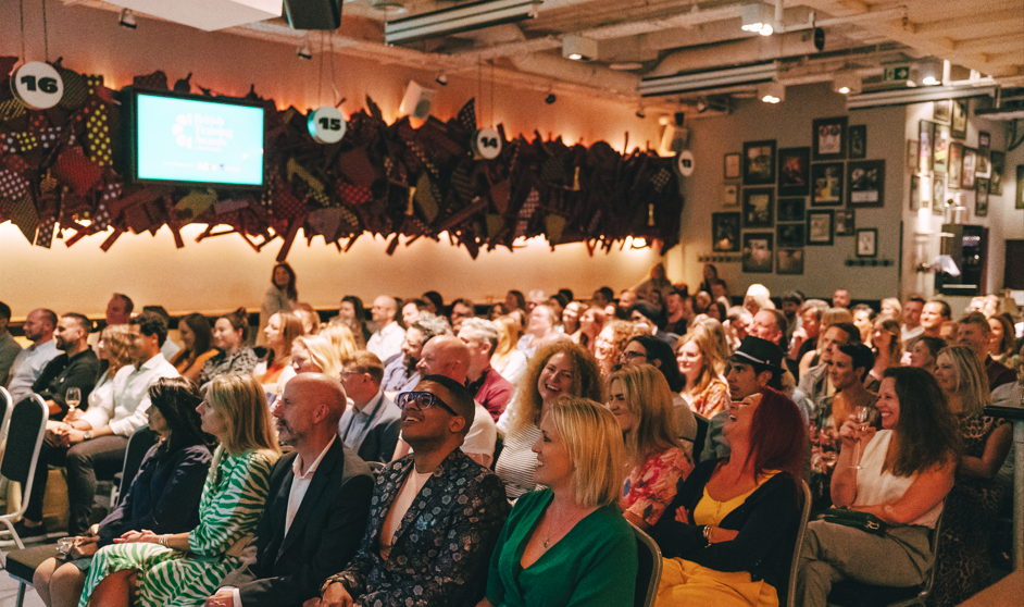 Vibrant conference space with engaged audience at Bounce Farringdon event.