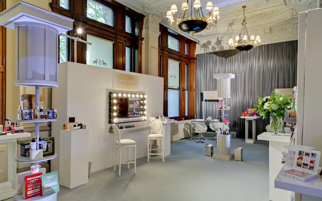 Elegant Old Billiard Room event space for beauty showcases with stylish decor.