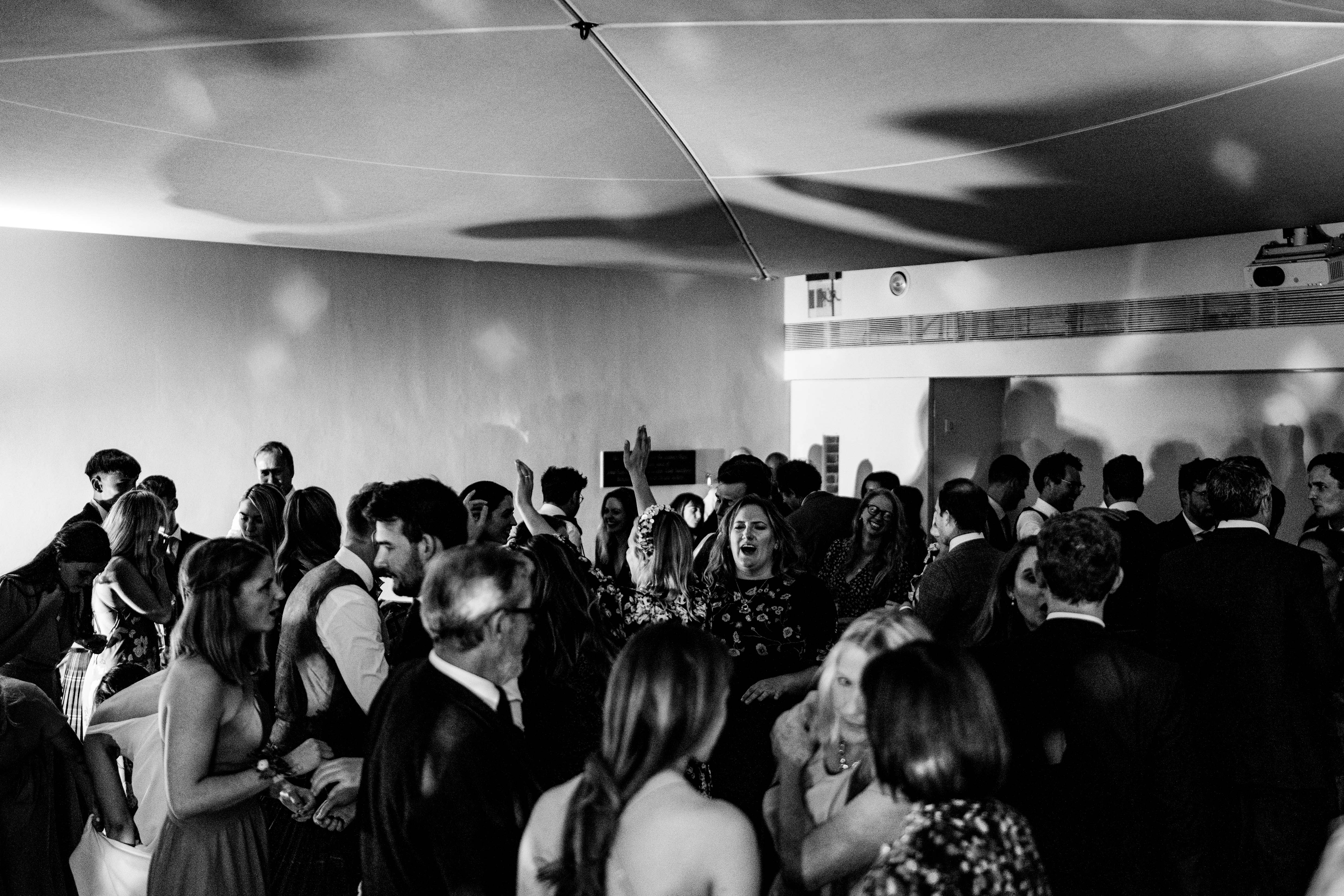 Vibrant gathering in The Linbury Room, Dulwich Picture Gallery for networking event.