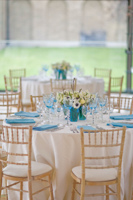 Elegant dining table at Gallery Cafe, Dulwich for weddings and corporate events.