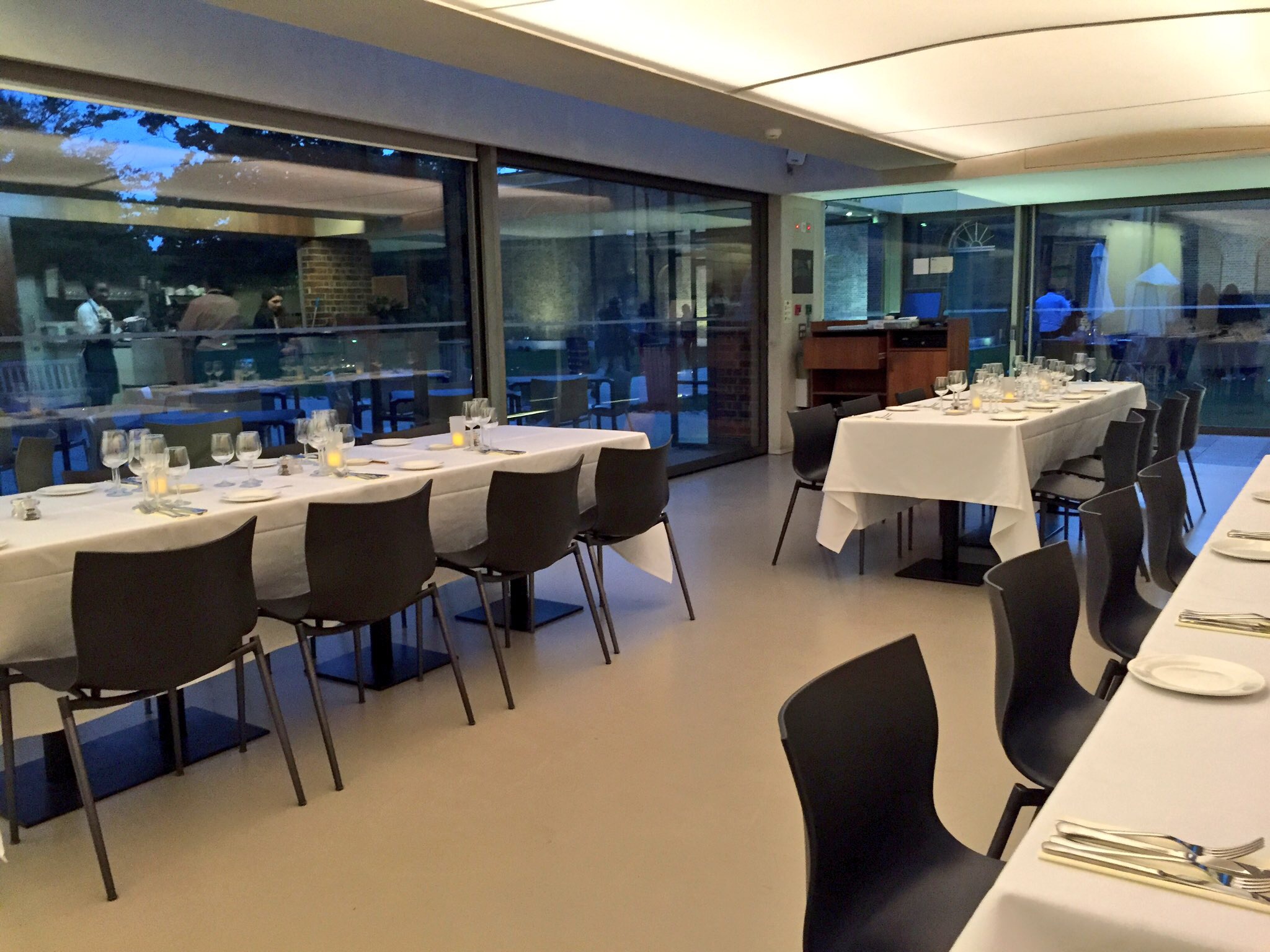 Elegant dining setup at Gallery Cafe, Dulwich for upscale events and corporate functions.