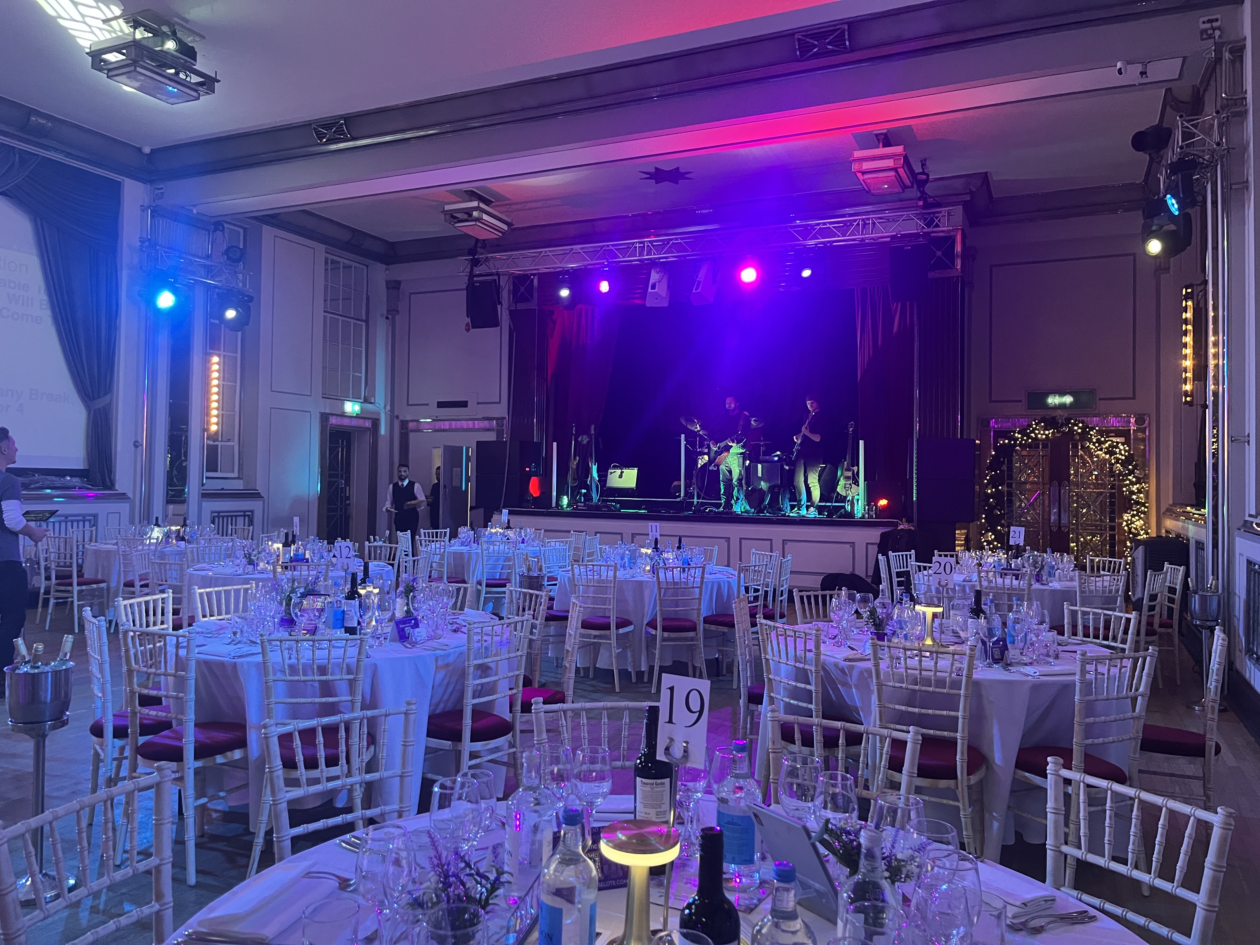Bloomsbury Ballroom banquet, stage, event