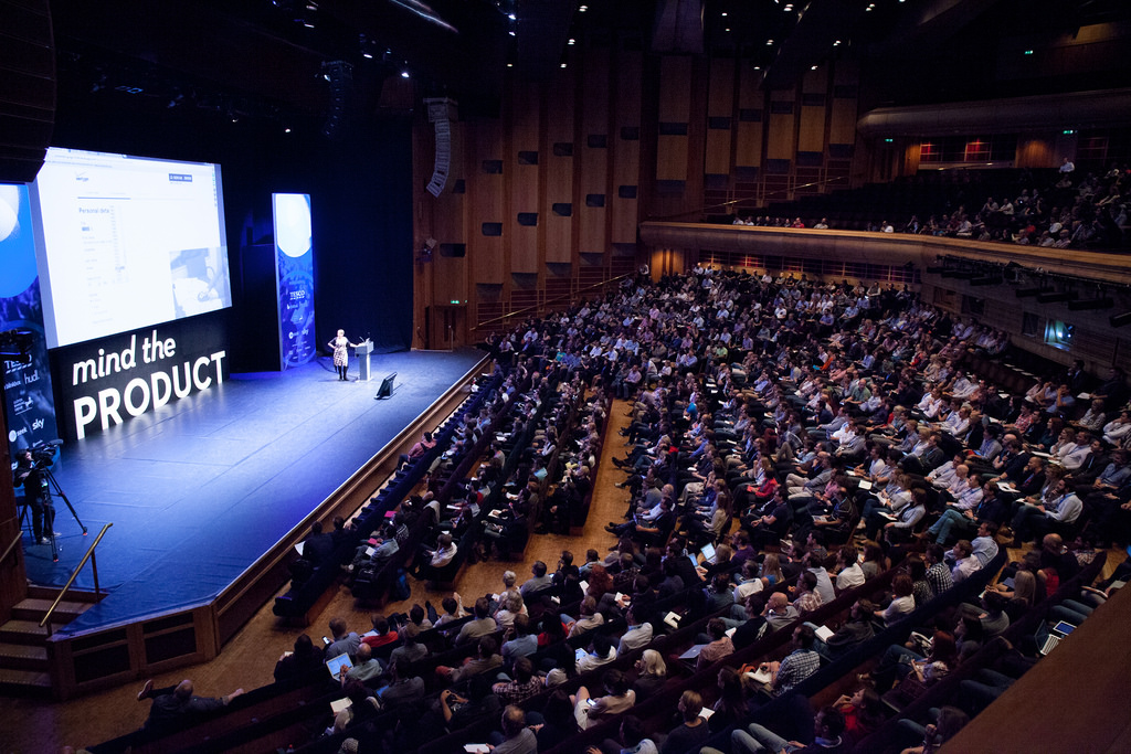 Barbican Hall auditorium with engaged audience, ideal for events and presentations.