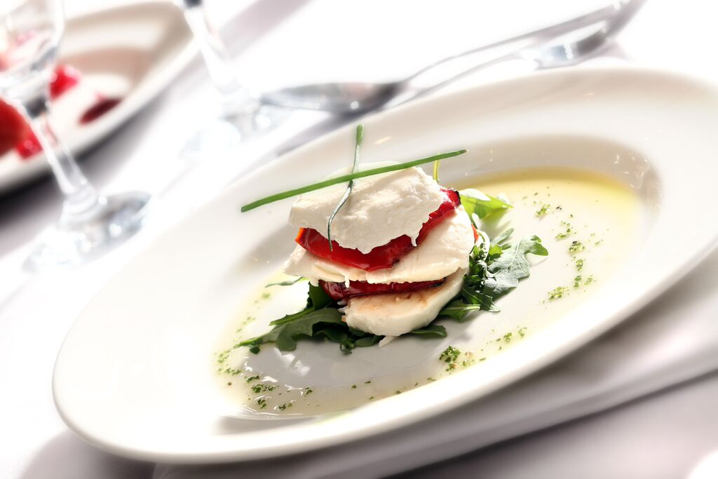 Elegant plated dish at The Bracebridge, perfect for corporate dinners and weddings.