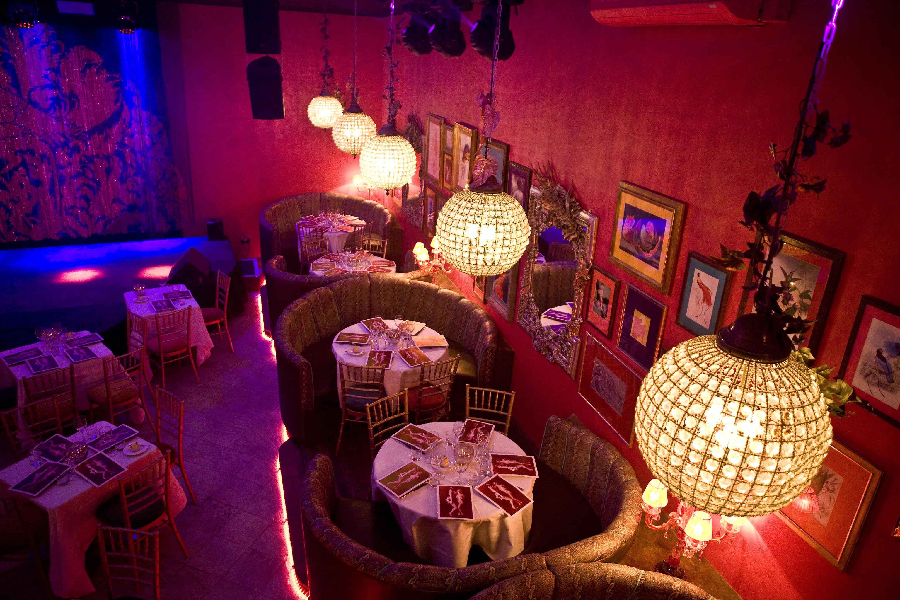 Vibrant event space at Proud Cabaret Brighton, ideal for private gatherings and live entertainment.