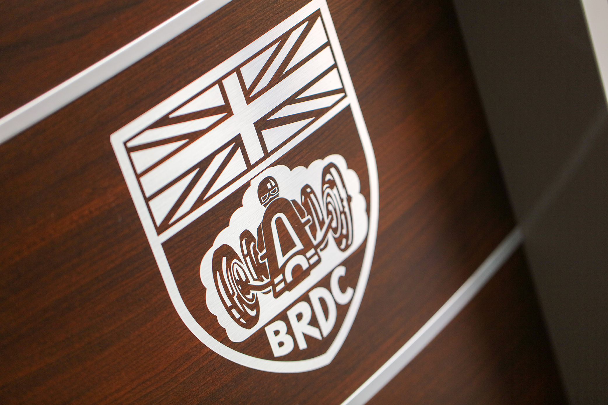 President's Suite at Silverstone Centre with BRDC logo, ideal for corporate automotive events.