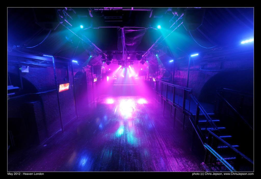 Vibrant event space with dynamic lighting for parties and live performances.
