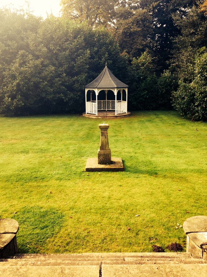 English Garden Bandstand gazebo in Pendrell Hall, perfect for weddings and events.