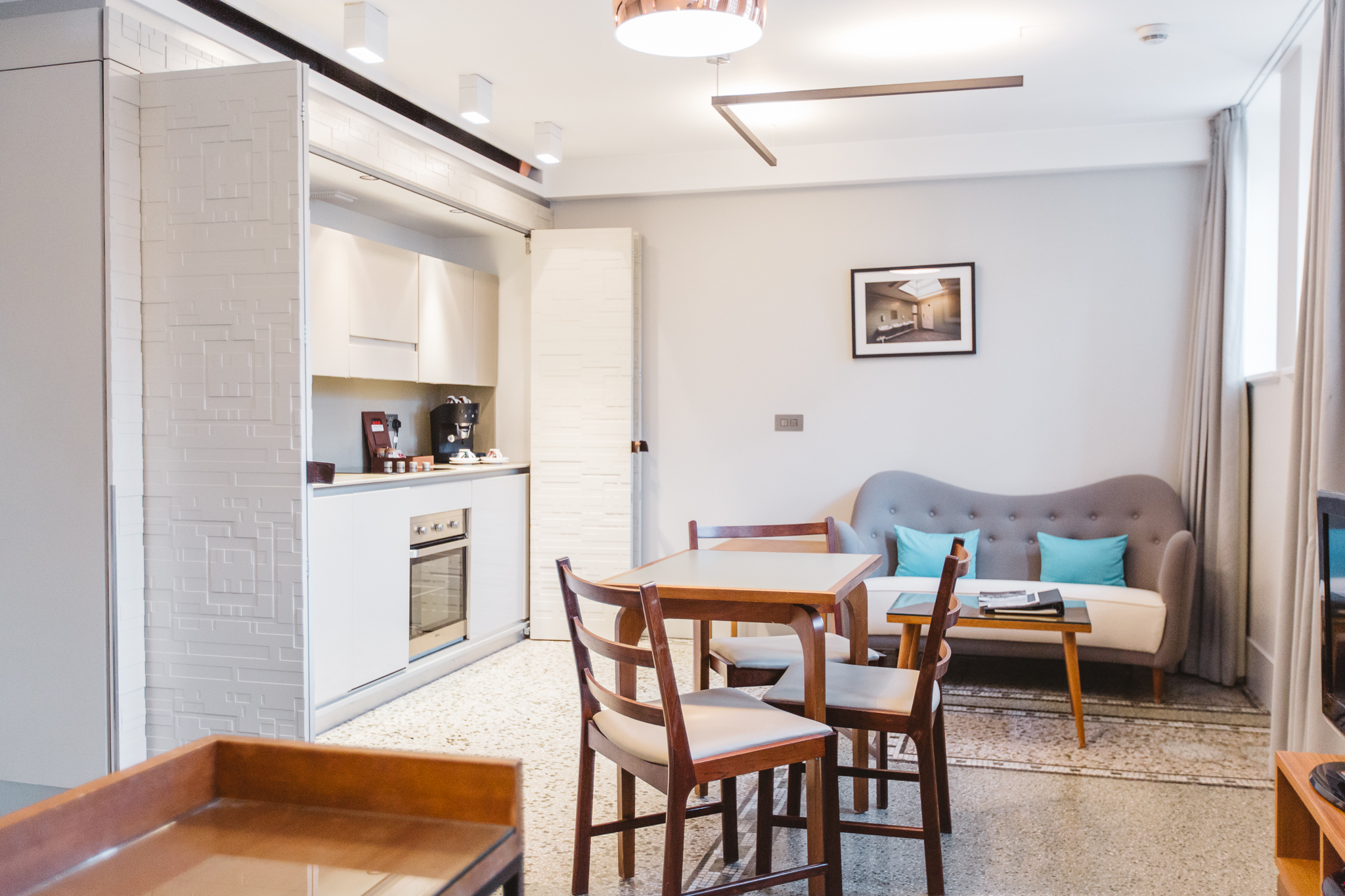 Modern meeting space at Town Hall Hotel, ideal for workshops and intimate gatherings.