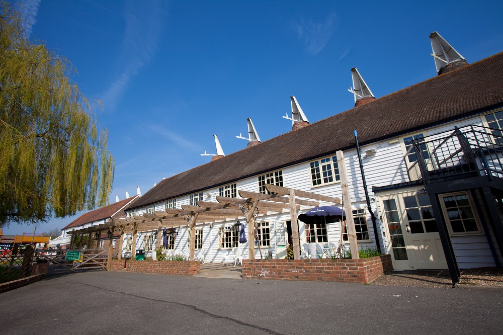 Rustic Shires venue at Hop Farm, perfect for outdoor events and gatherings.