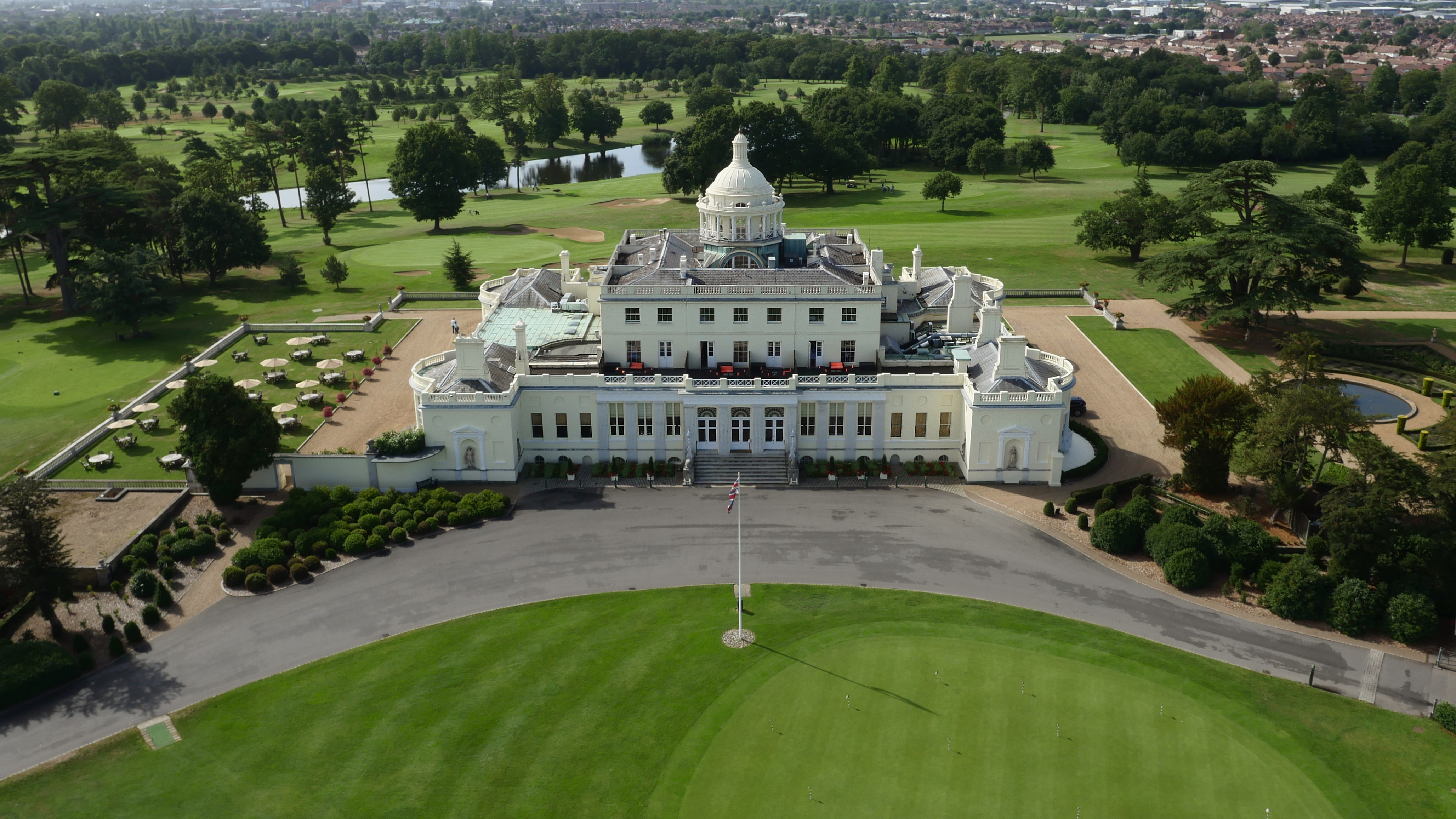 Elegant function room at Stoke Park for corporate events and weddings.