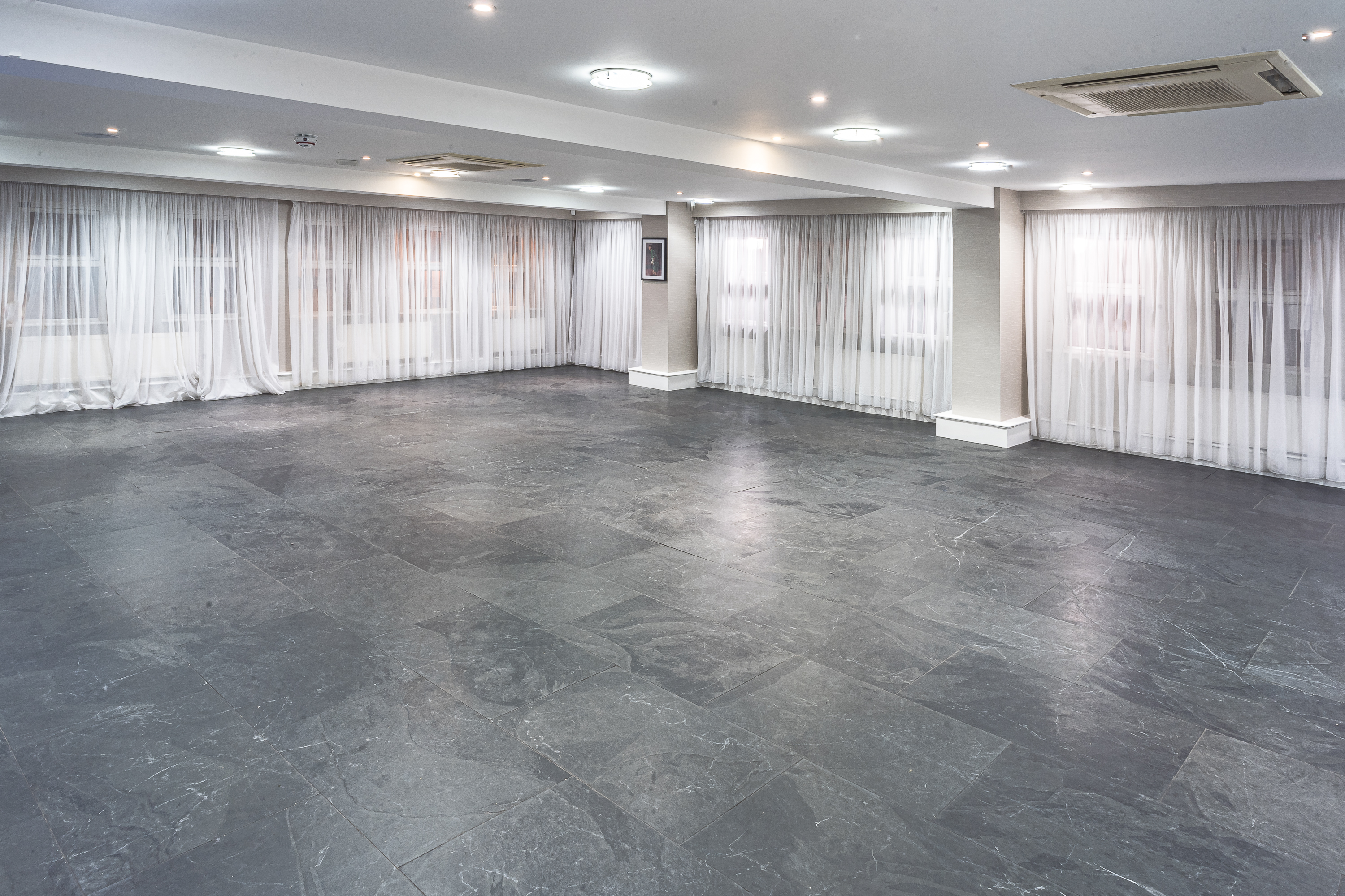 Speroni's Restaurant event space at Selhurst Park, modern design for meetings and receptions.