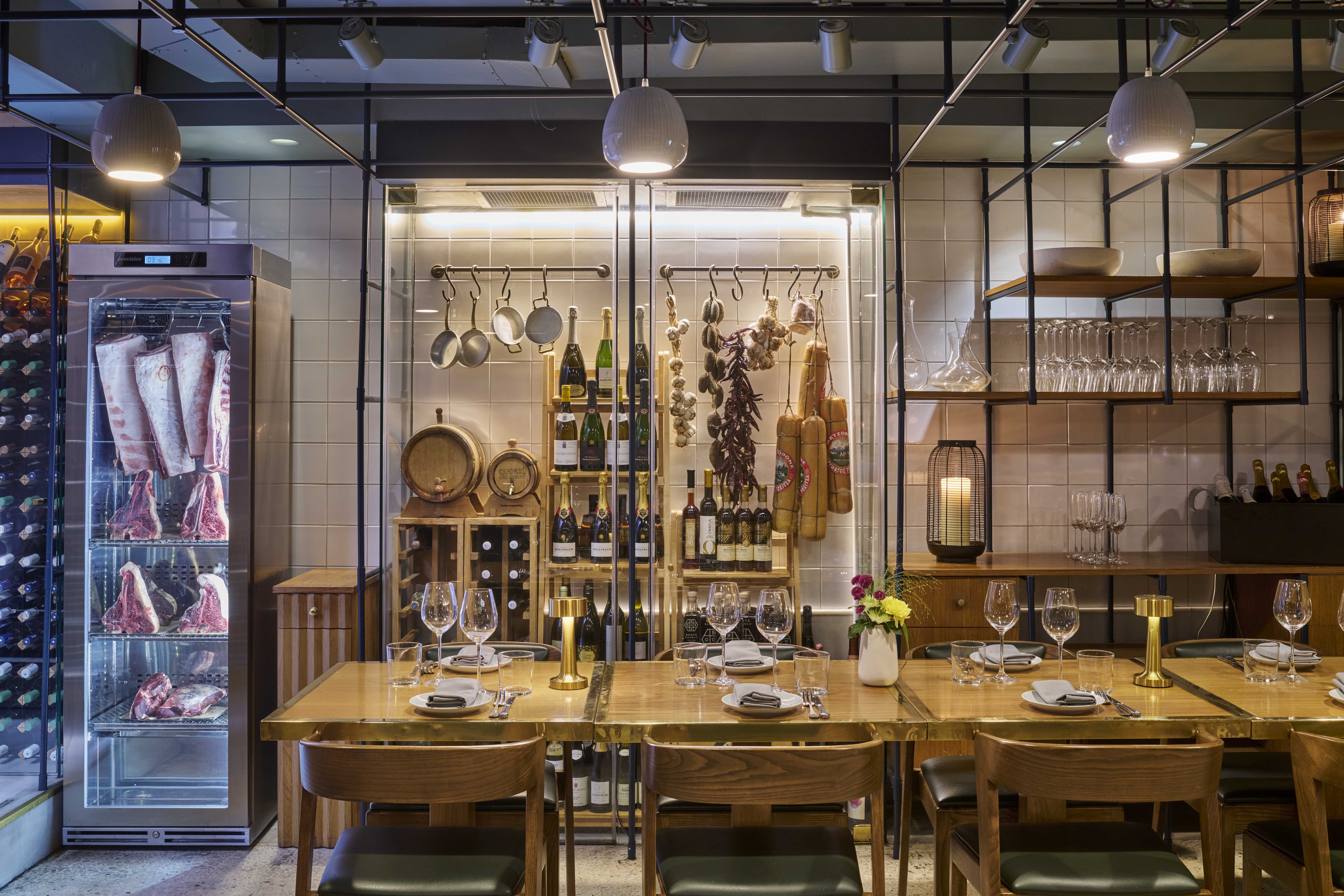 Elegant dining space in The Larder Room, perfect for corporate dinners and wine tastings.