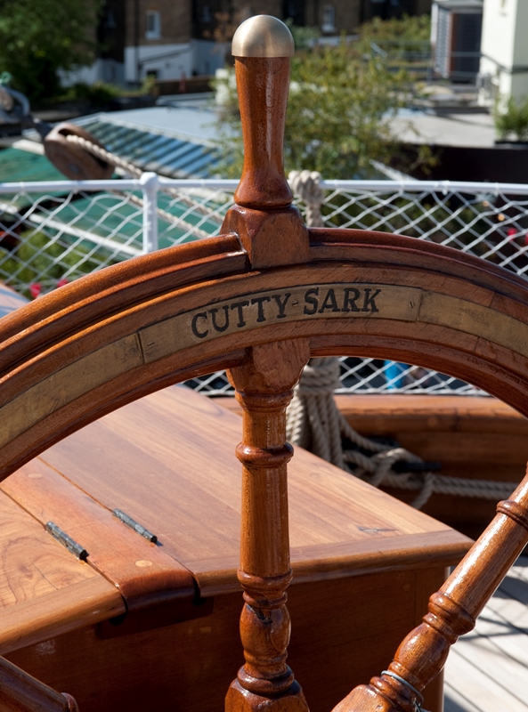 Cutty Sark helm, historic clipper ship venue for maritime events and celebrations.