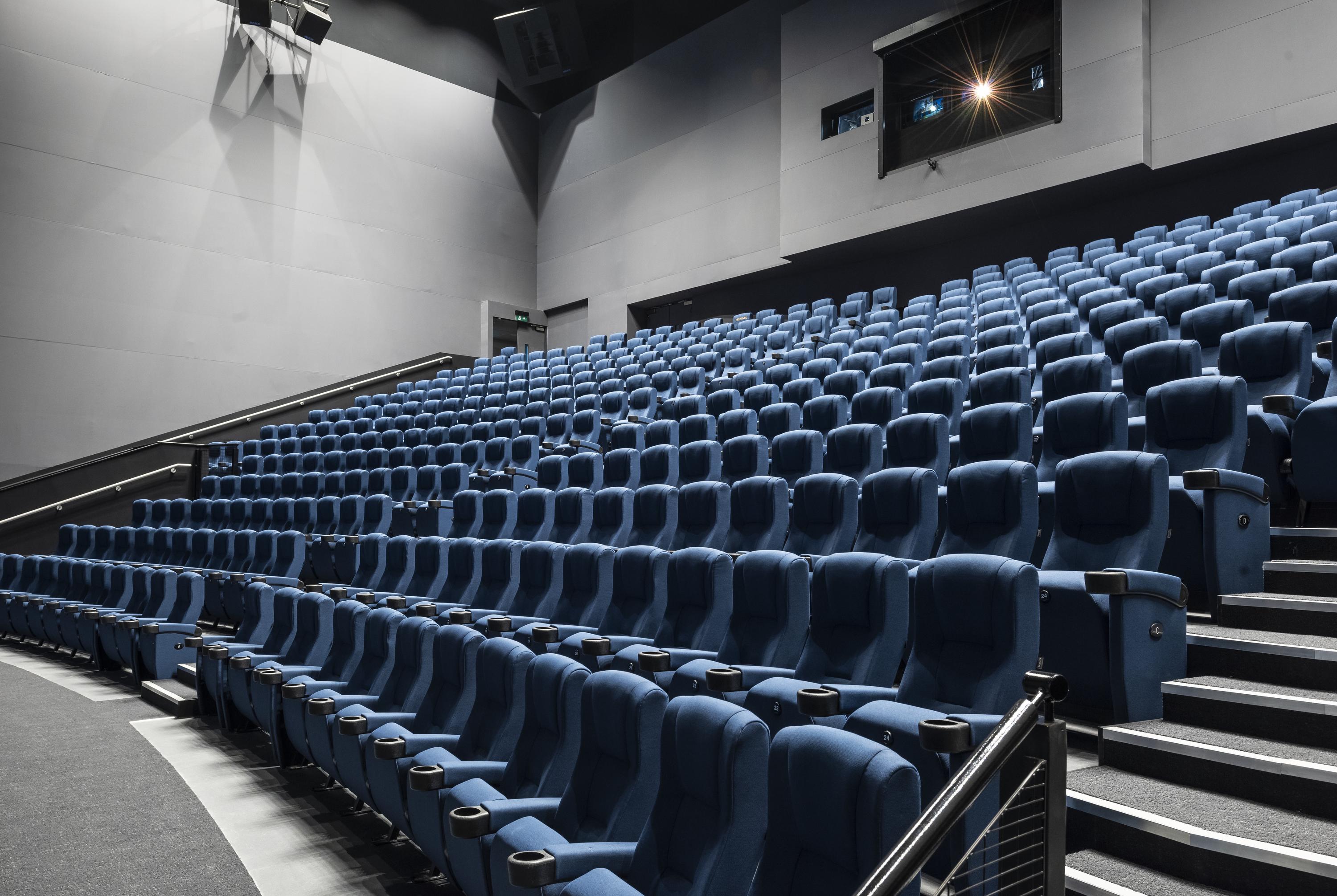 IMAX Theatre at The Science Museum with tiered seating for conferences and screenings.