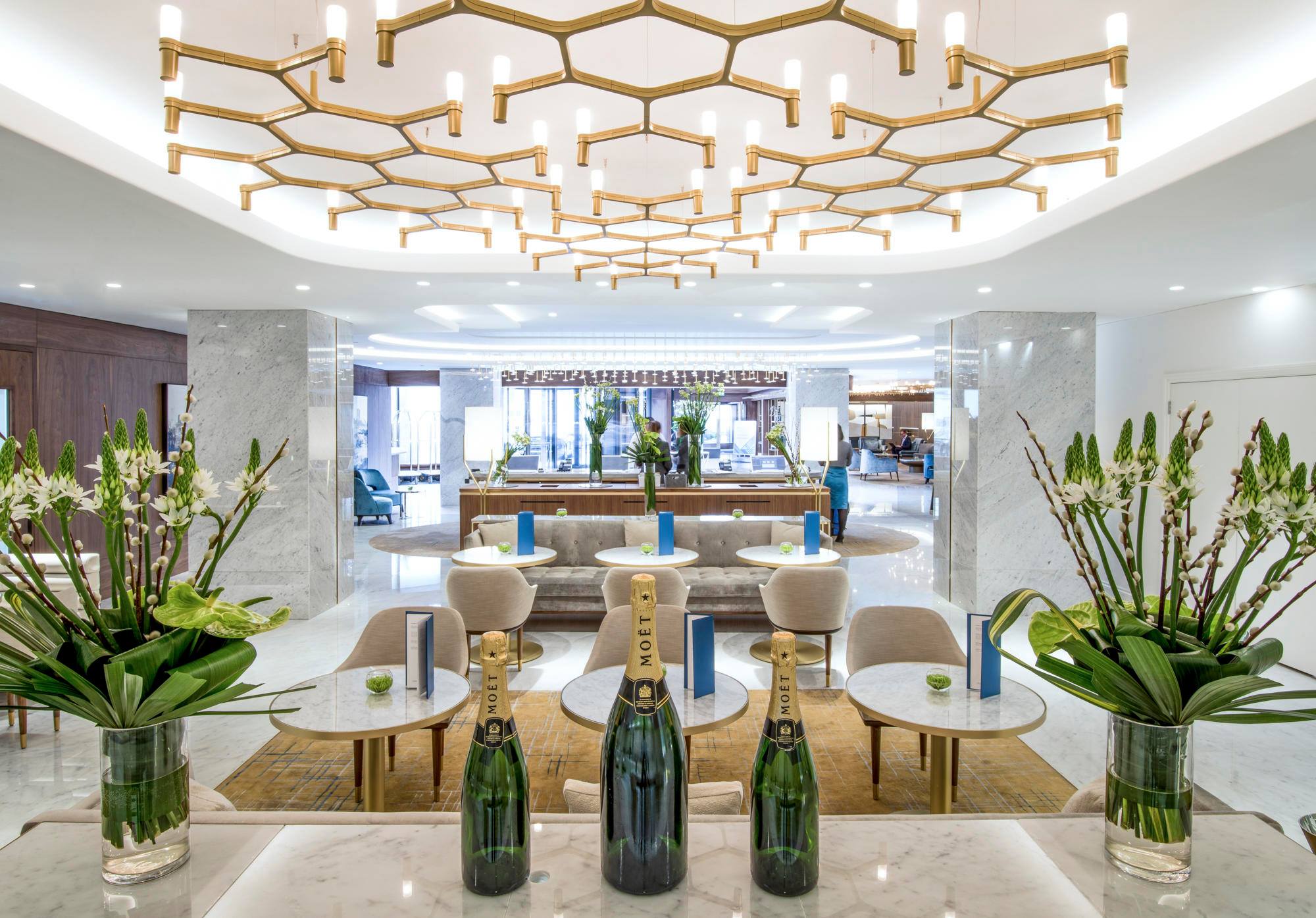 Elegant lobby at Royal Lancaster London, ideal for upscale events and receptions.