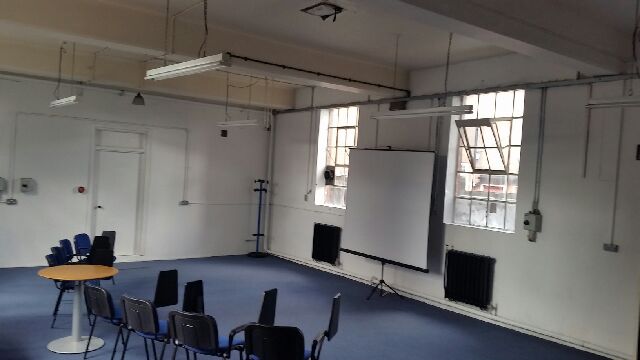 Ground Floor Classroom at Specialist Skills Academy with flexible seating for workshops and meetings.