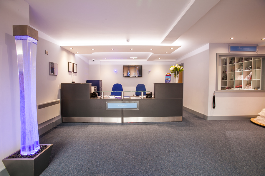 Modern reception area at Jean Annette Studio, perfect for events and meetings.