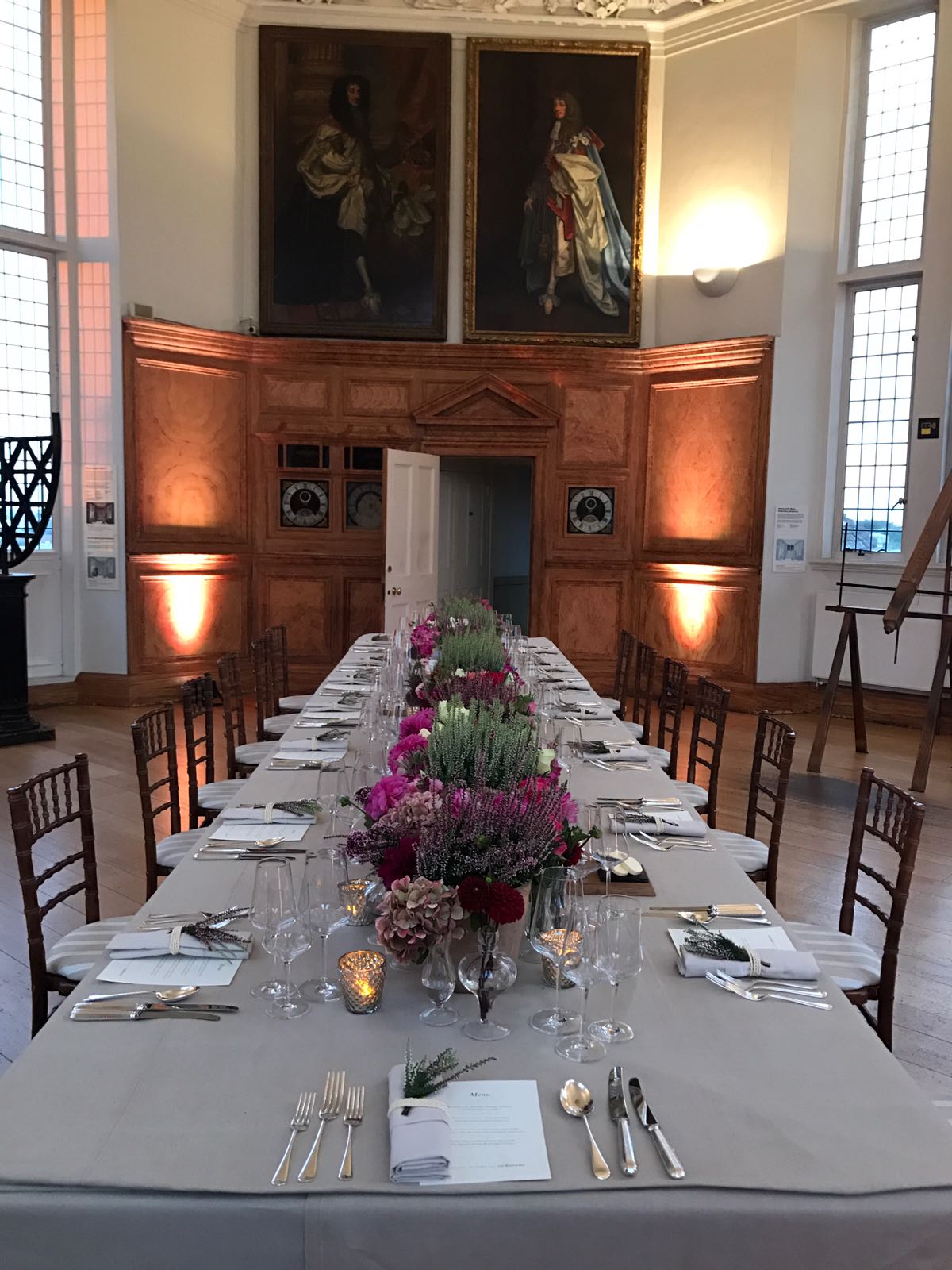 Elegant dining setup in The Octagon Room, ideal for corporate dinners and galas.