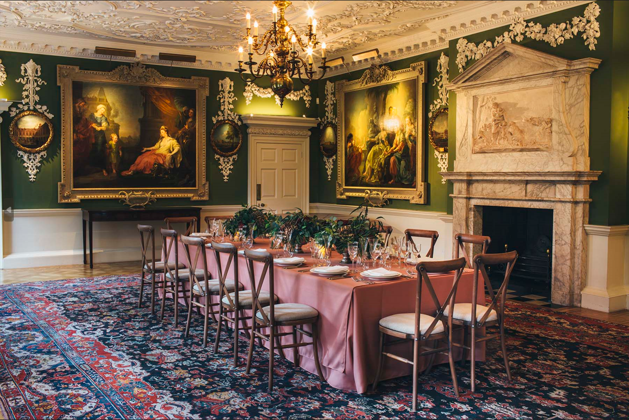 Elegant dining room at The Foundling Museum, ideal for corporate dinners and gatherings.