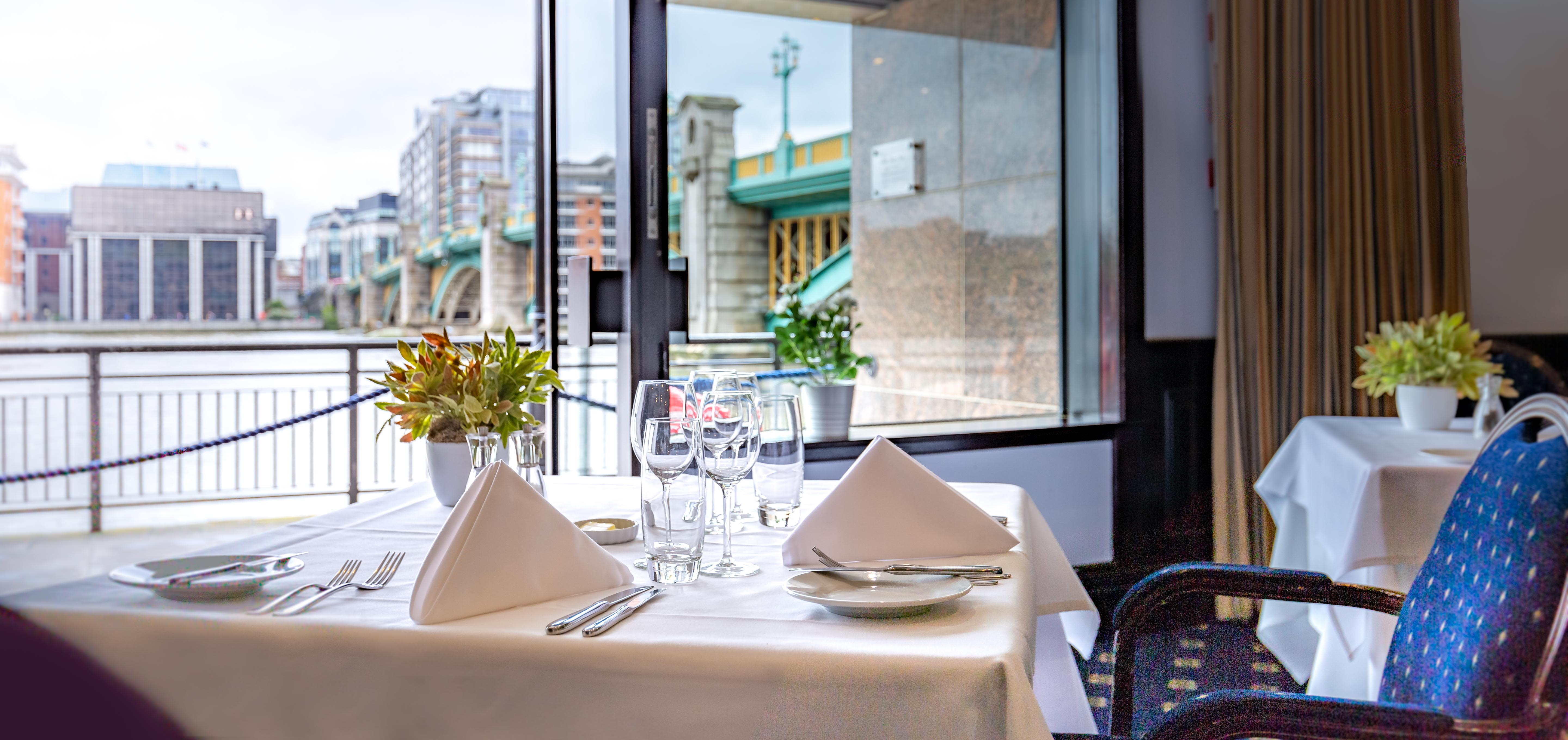 Elegant dining room at Little Ship Club, ideal for corporate events and gatherings.