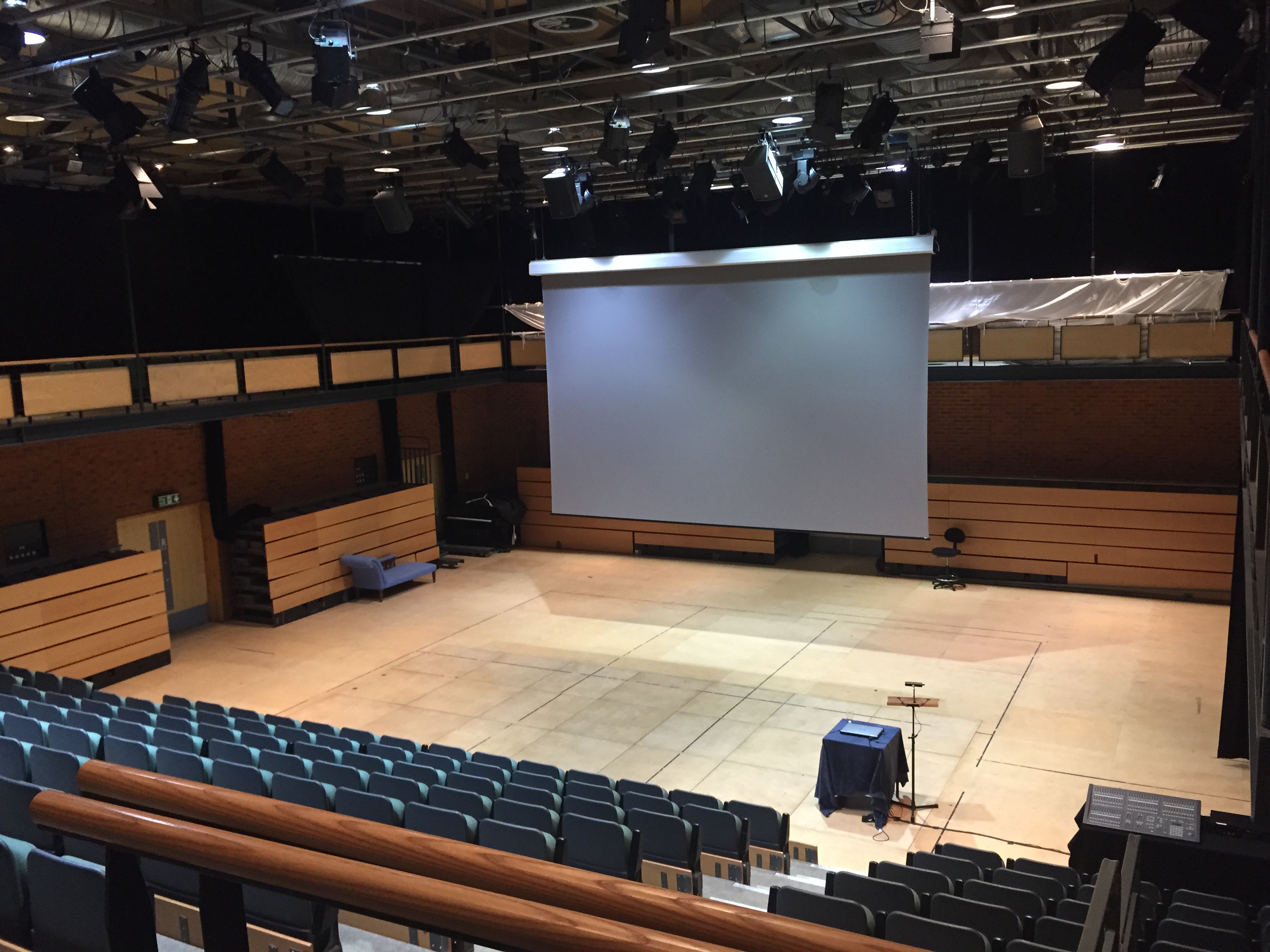 Ellis Theatre at Marlborough College: spacious venue with large stage for events and presentations.