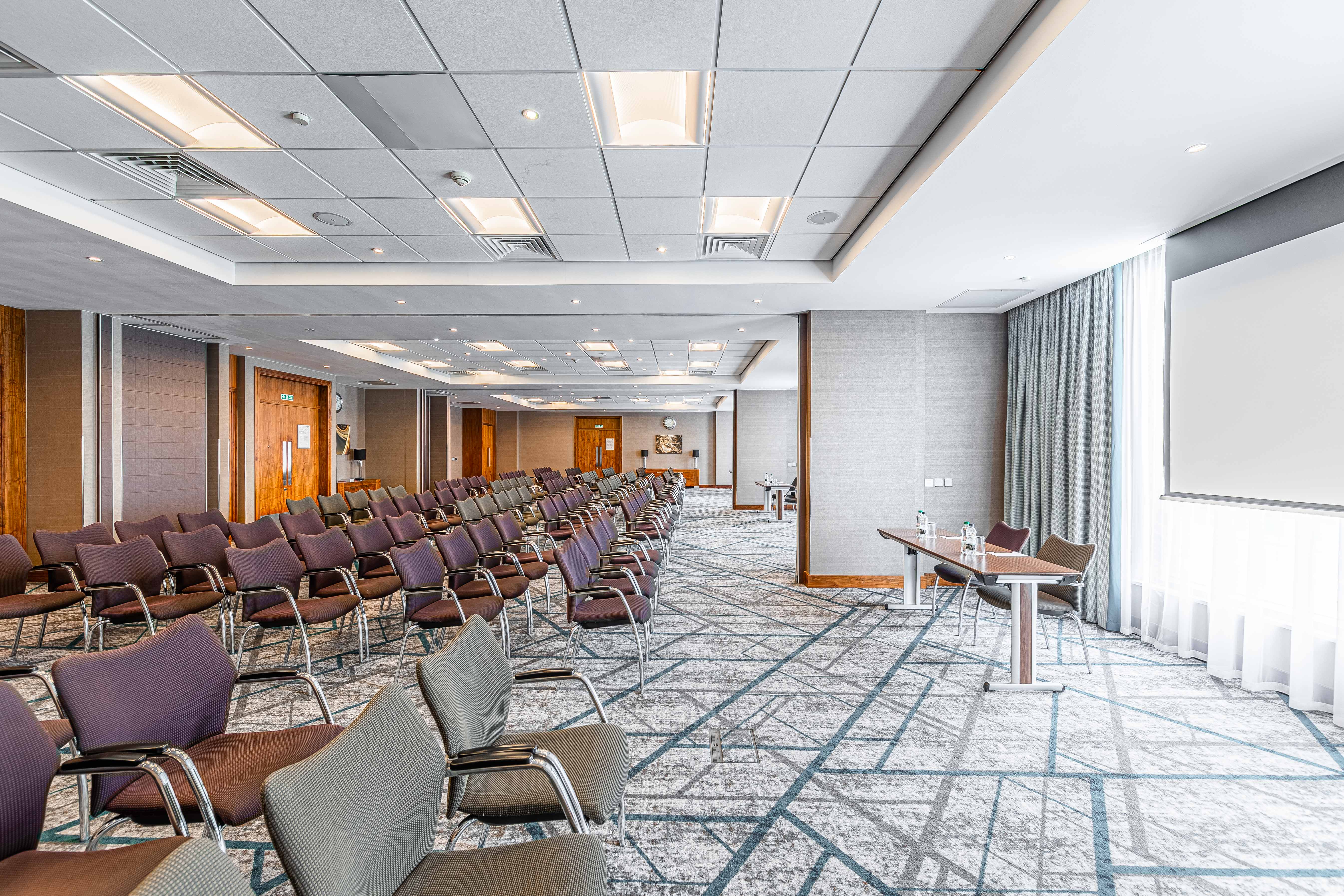Modern conference room in Crowne Plaza Reading East, ideal for corporate seminars and workshops.