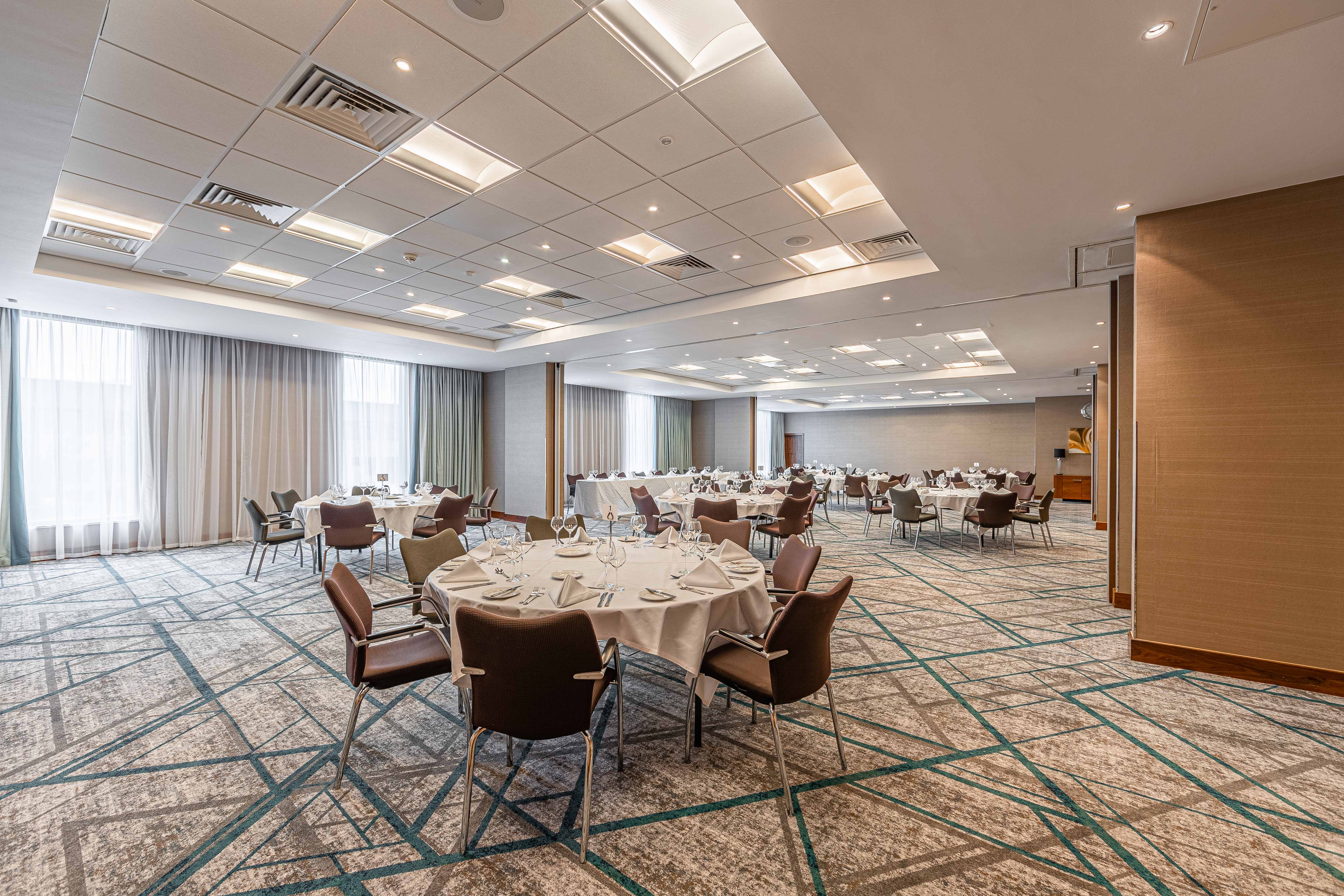 Elegant event space at Crowne Plaza Reading East, perfect for corporate gatherings and celebrations.