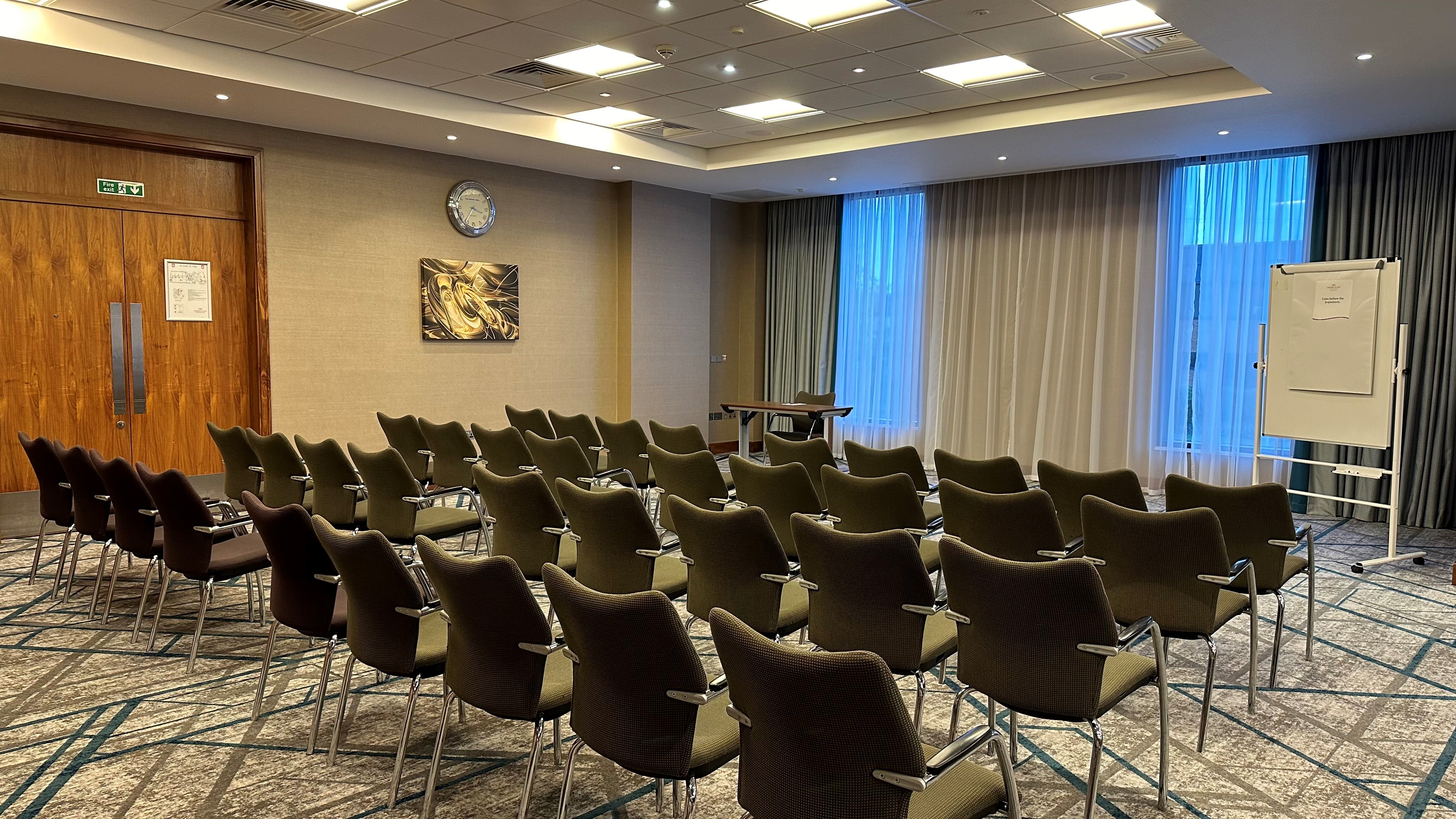 Meeting room at Crowne Plaza Reading East, featuring natural light for workshops.