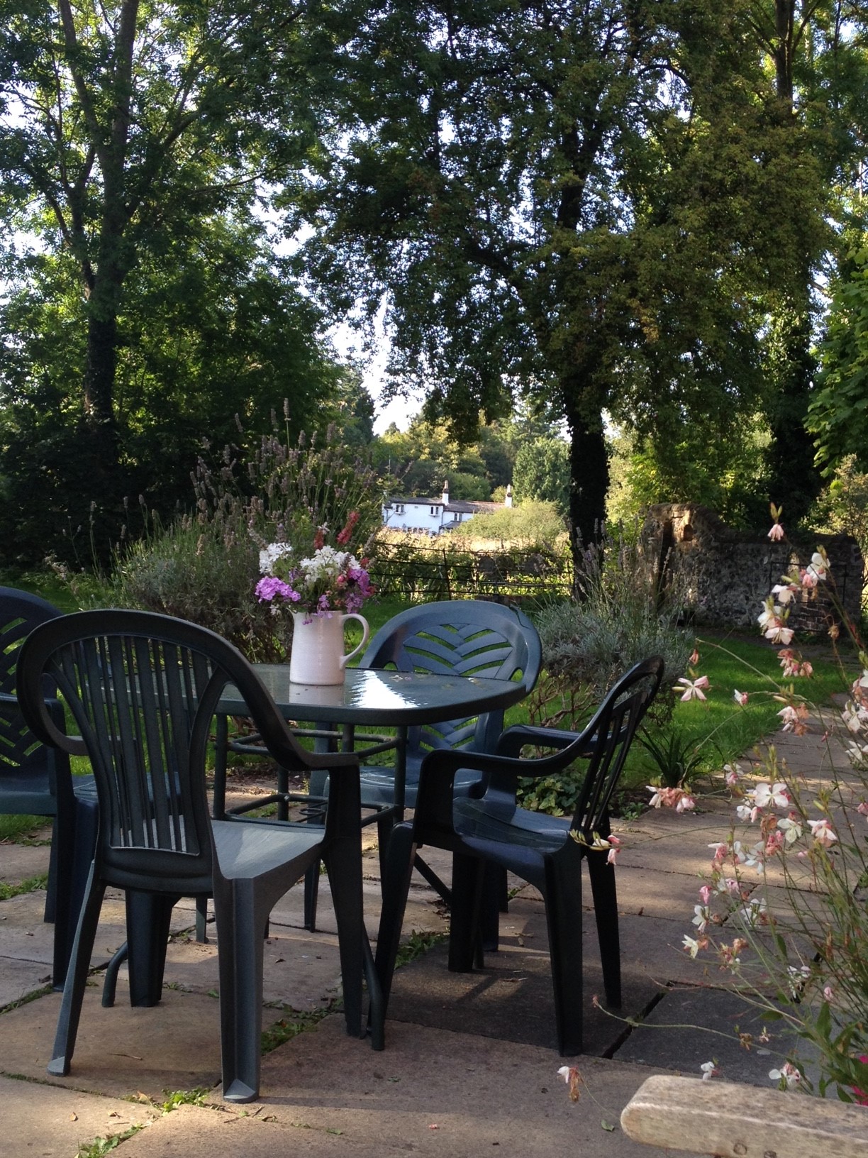 Apple Orchard Farmhouse Kitchen, serene outdoor setting for retreats and team-building events.