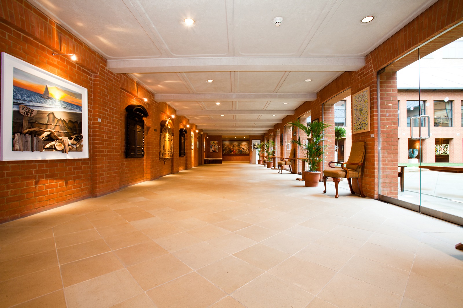 Orangery at Haberdashers' Hall: elegant corridor for networking events and gatherings.