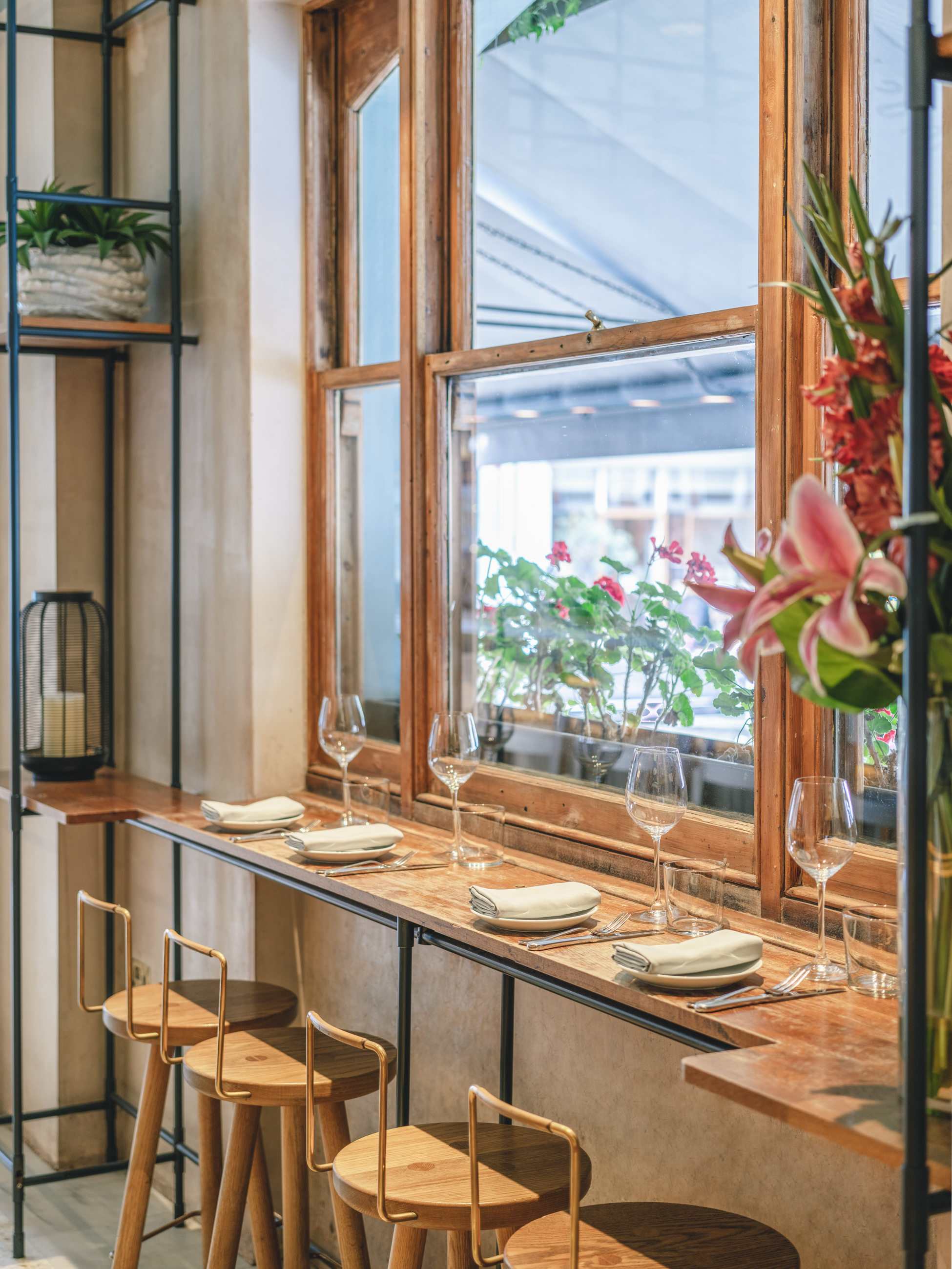 Elegant dining room at OPSO with natural light, perfect for upscale events and gatherings.