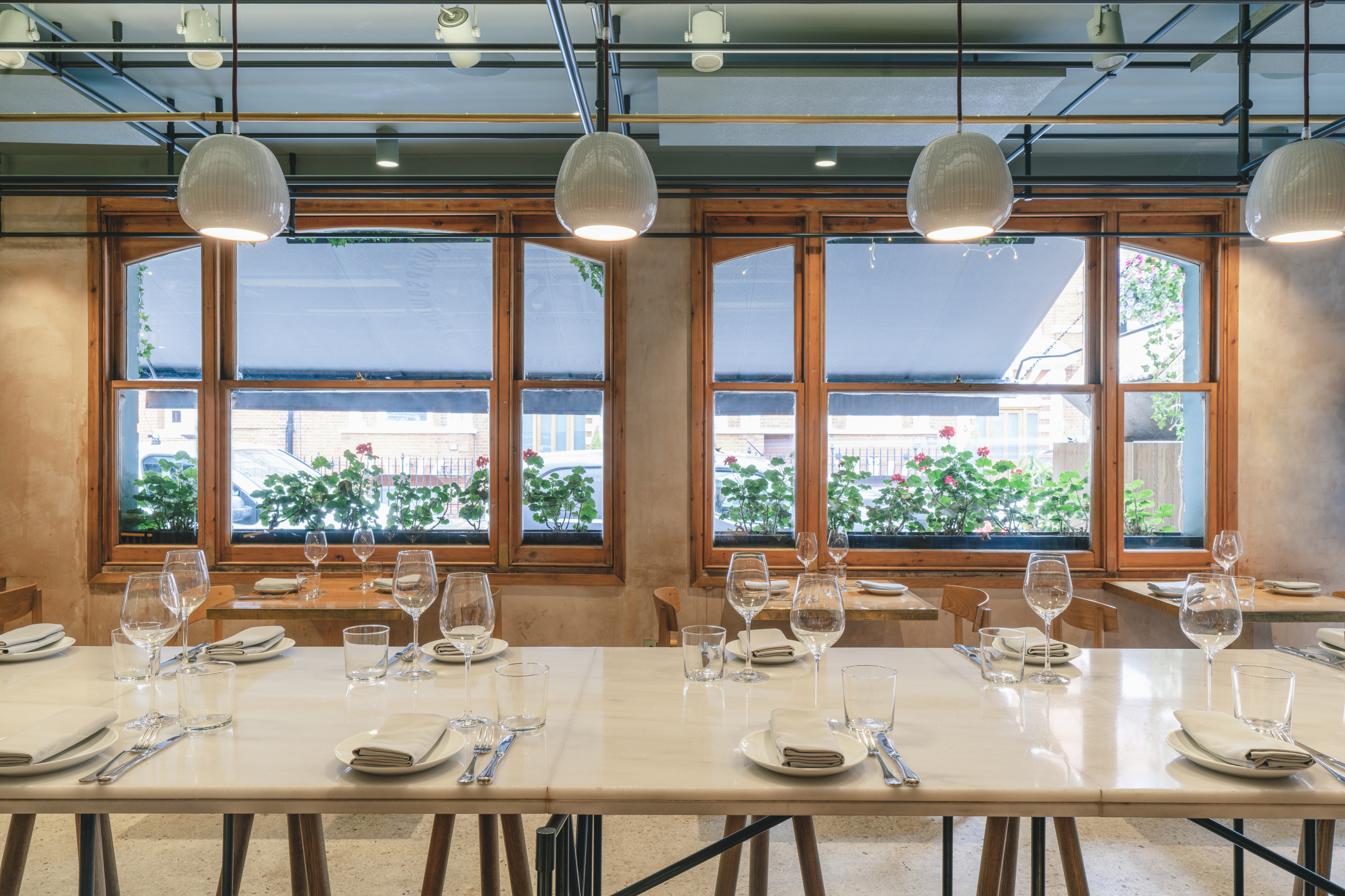 Elegant dining room at OPSO, perfect for corporate events and intimate gatherings.