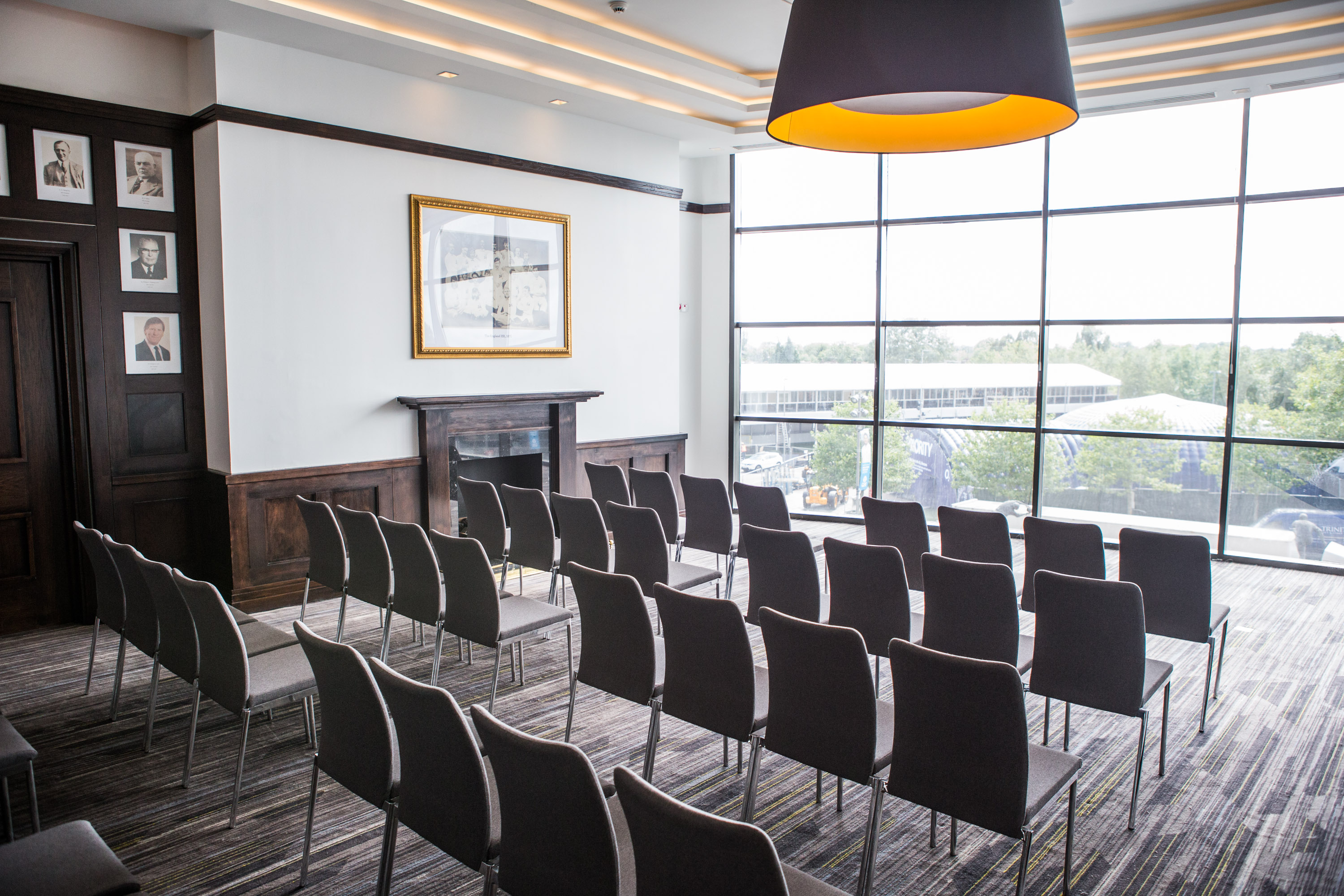 Allianz Stadium Council Room: modern meeting space with natural light for corporate events.