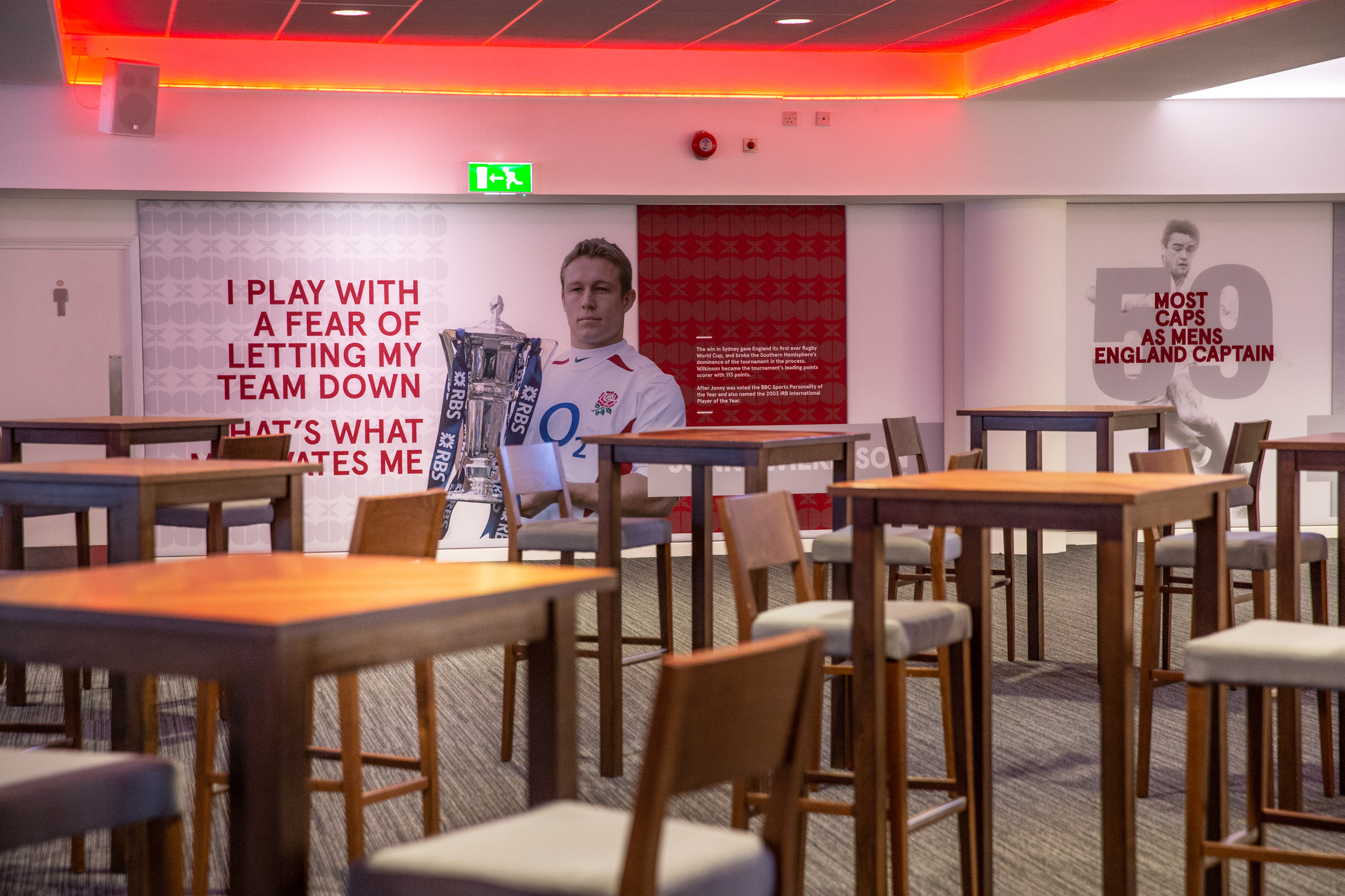 Modern Captains Club at Allianz Stadium, Twickenham for corporate meetings and events.
