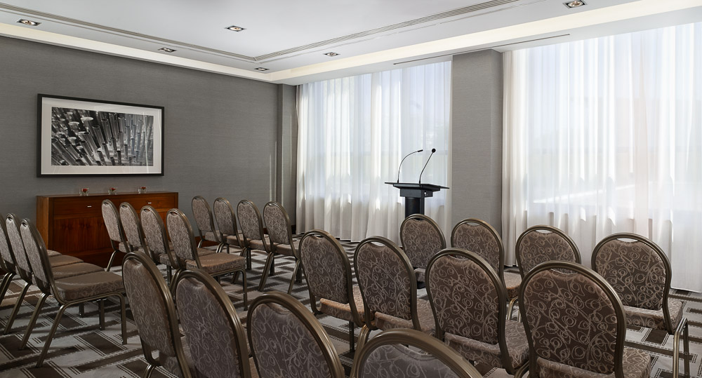 Elegant meeting room at Hyatt Regency Birmingham, perfect for corporate events and presentations.