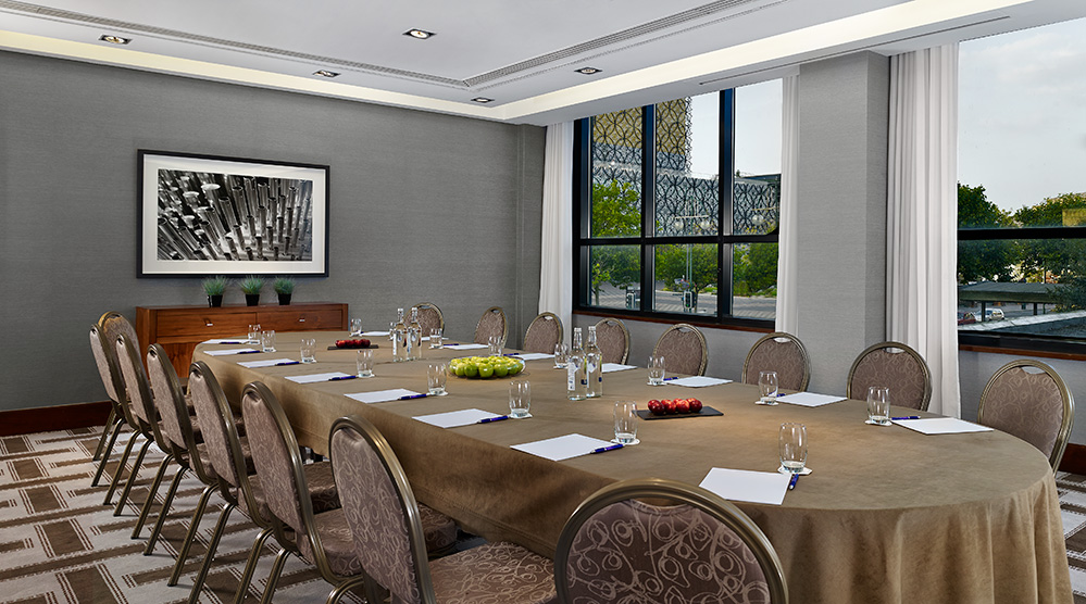 Fortissimo meeting room at Hyatt Regency Birmingham, ideal for corporate workshops.
