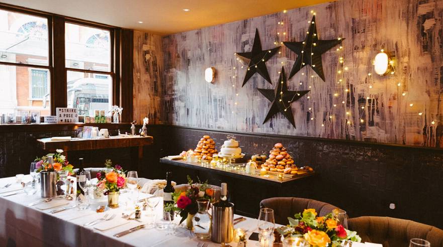 Elegant dining setup at Main Bar & Lounge, perfect for intimate events and celebrations.